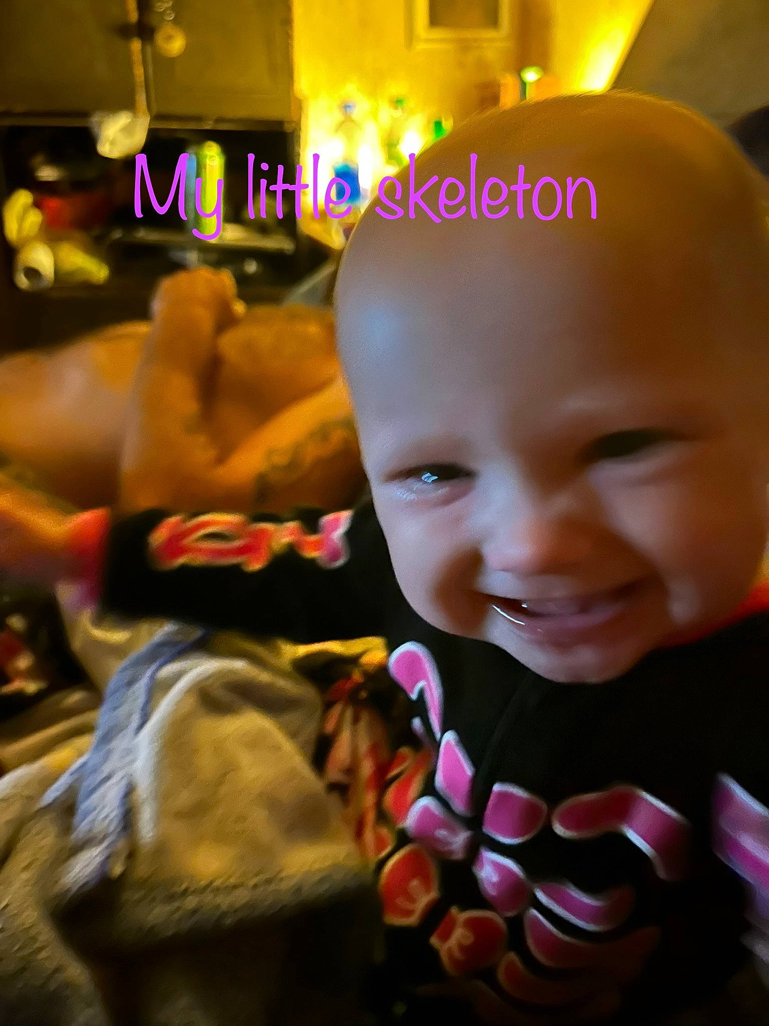 Paisley is registered to the contest to win money with this photo: baby, baby_toddler_clothing, beauty, child, cool, event, finger, fun, happy, joy, leisure, lighting, magenta, mouth, people, person, pink, purple, smile, snapshot