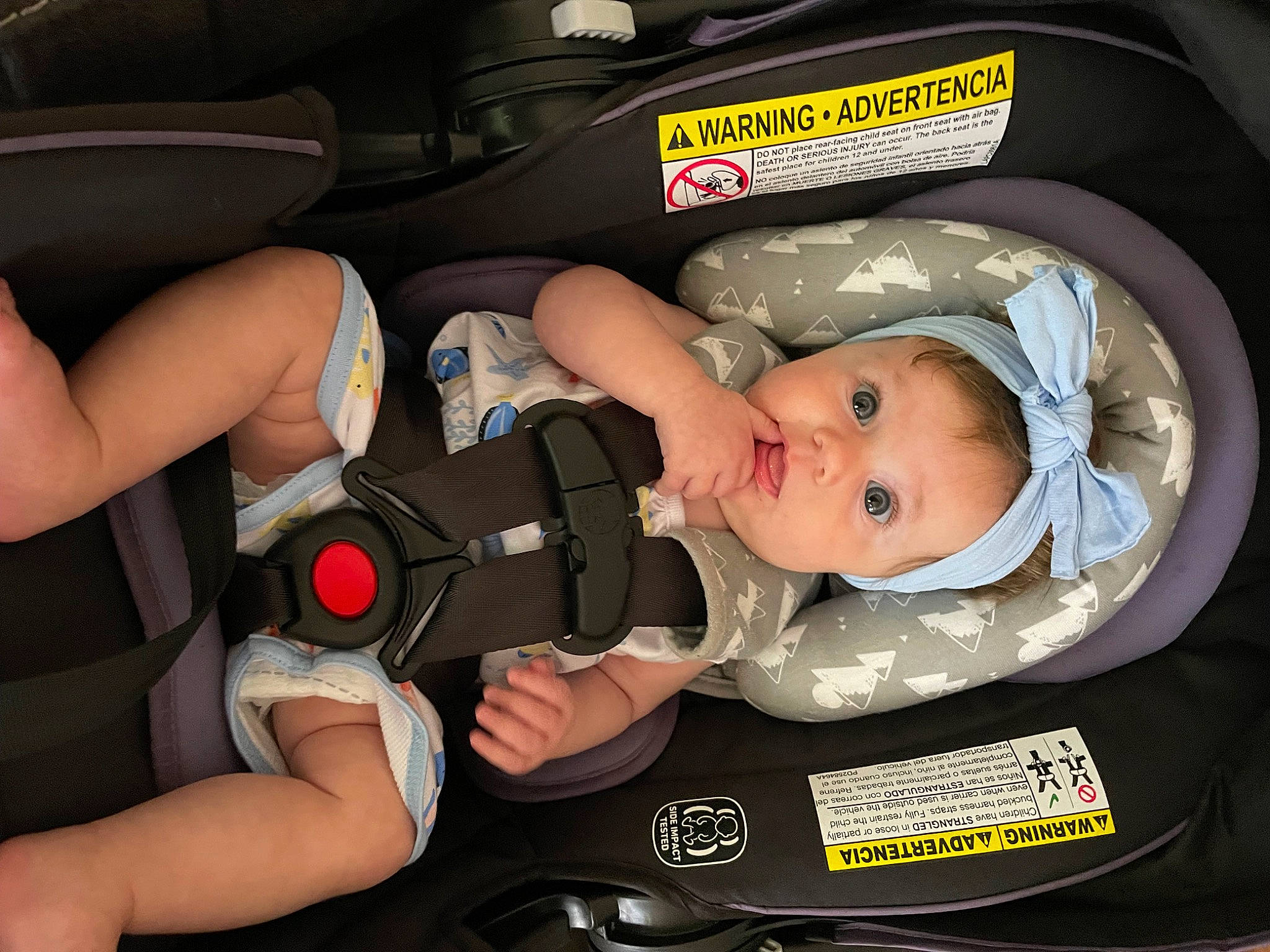 Annabella joined the competition — help win amazing prizes! auto_part, automotive_design, baby, baby_carriage, baby_in_car_seat, baby_products, baby_safety, baby_toddler_clothing, car_seat, child, comfort, lap, motor_vehicle, nail, person, service, sitting, smile, thigh, toddler
