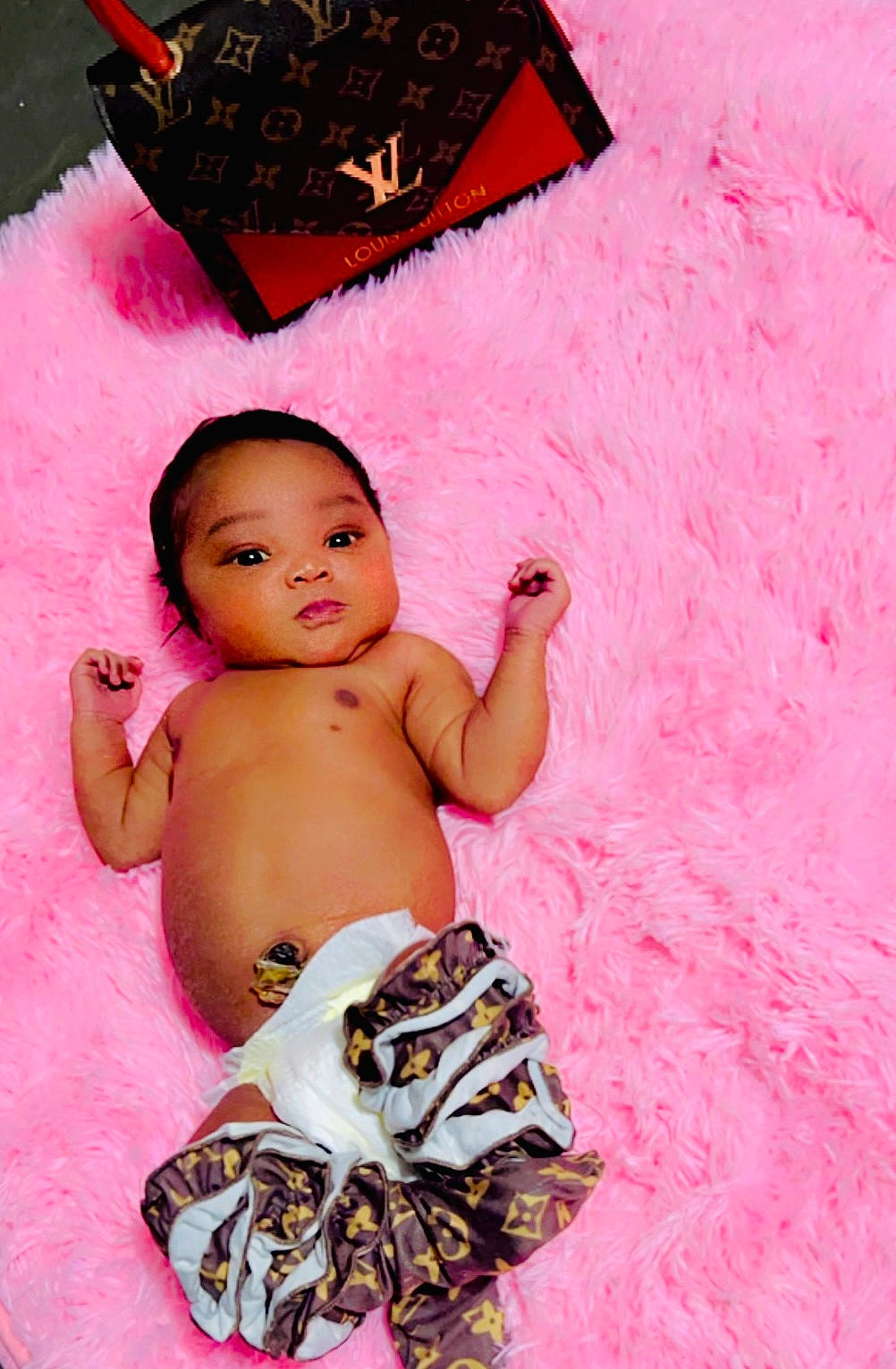 Nylahh joined the competition — help win amazing prizes! abdomen, baby, chest, child, eye, fashion_accessory, flesh, fun, happy, head, human_body, magenta, nail, orange, pattern, person, pink, textile, thigh, toddler