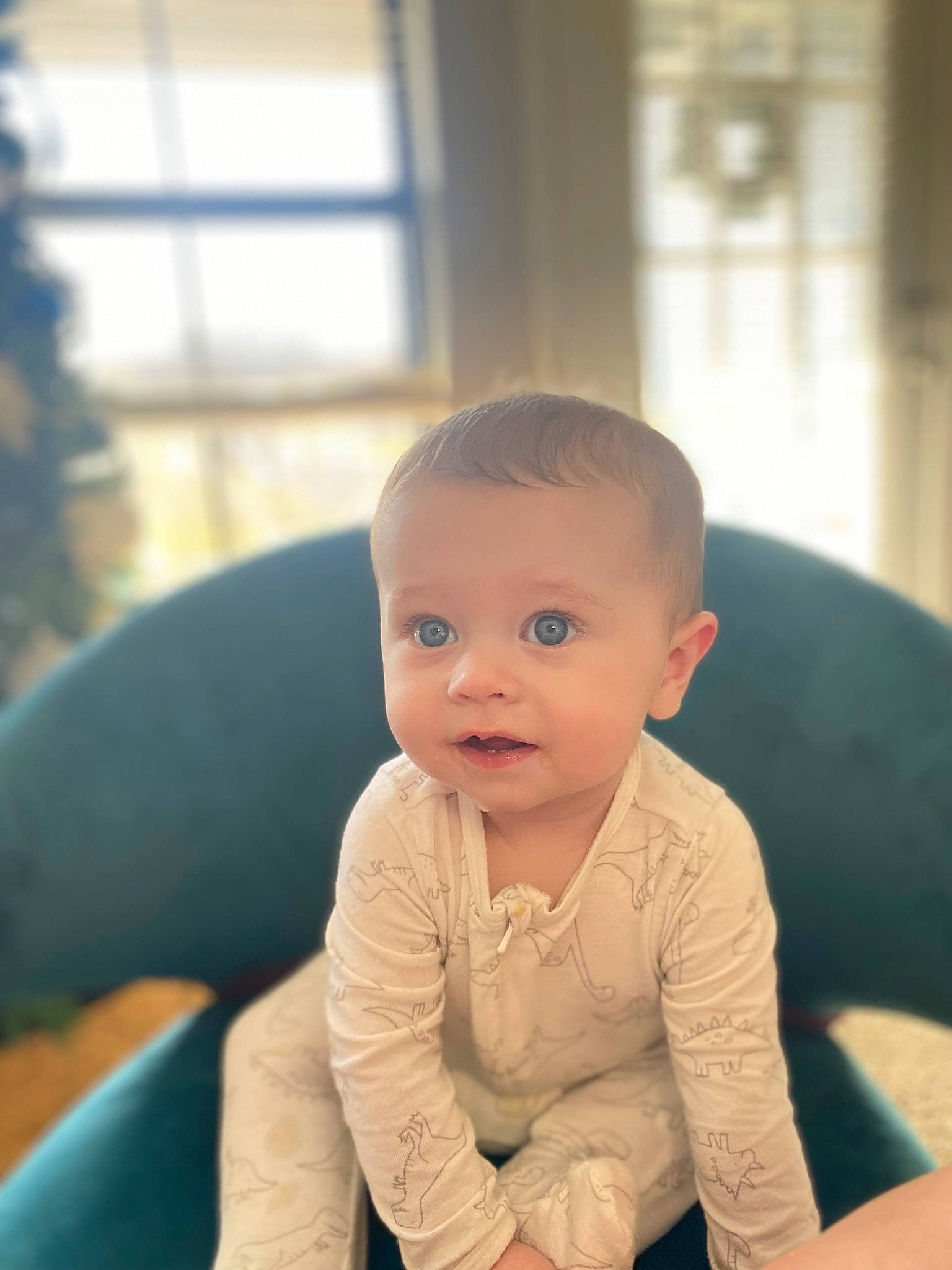 Mack joined the competition — help win amazing prizes! baby, baby_toddler_clothing, beauty, cheek, child, chin, comfort, eye, face, flooring, hairstyle, happy, head, people, person, skin, sleeve, smile, standing, toddler