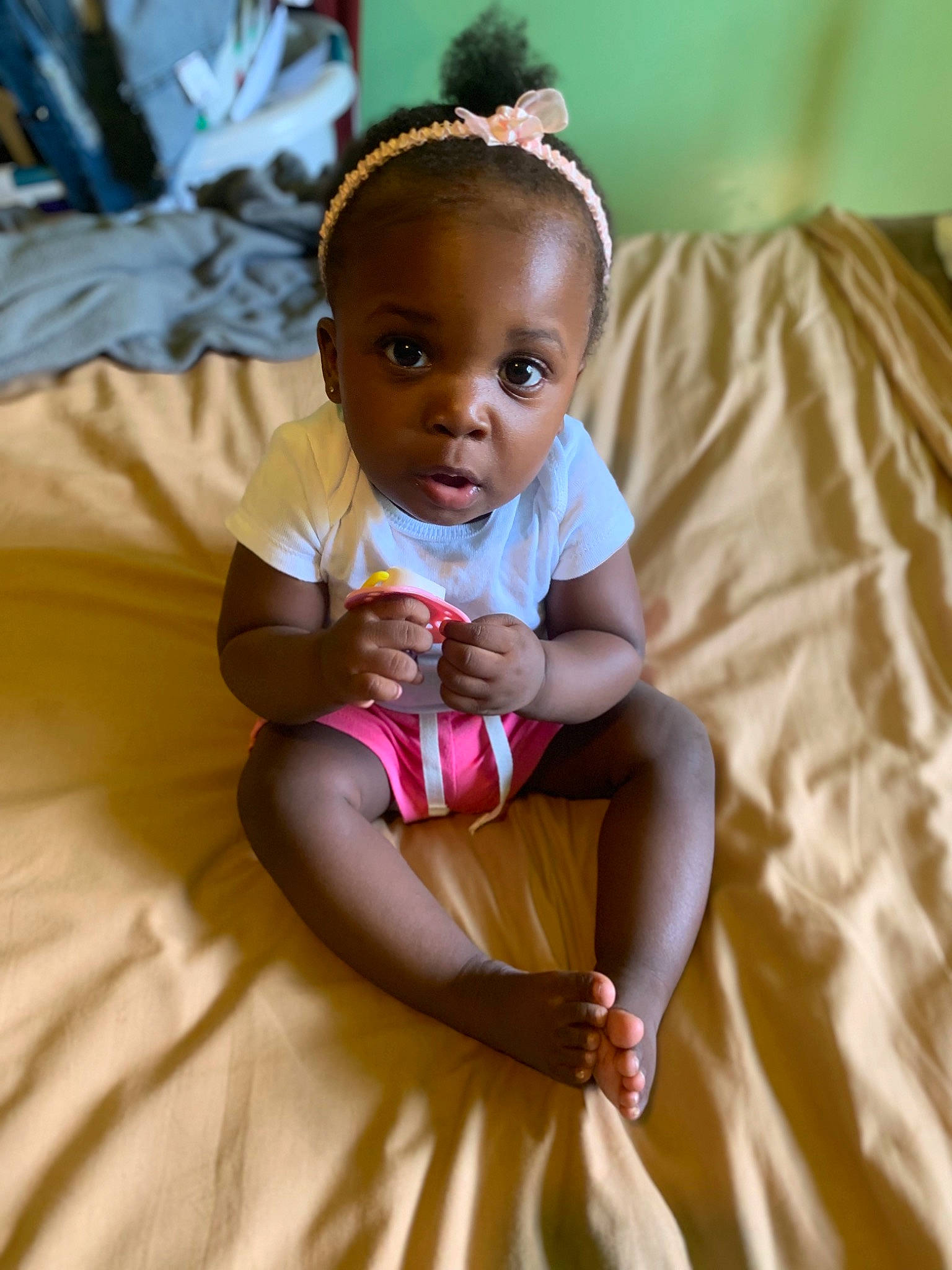 Aziya joined the competition — help win amazing prizes! baby, cheek, child, head, person, sitting, skin, smile, toddler