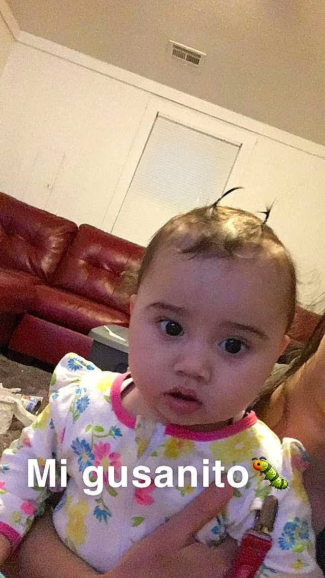 Aylin joined the competition — help win amazing prizes! baby, cheek, child, ear, eyebrow, face, forehead, hair, hair_accessory, hairstyle, head, lip, nose, person, photo_caption, skin, smile, toddler