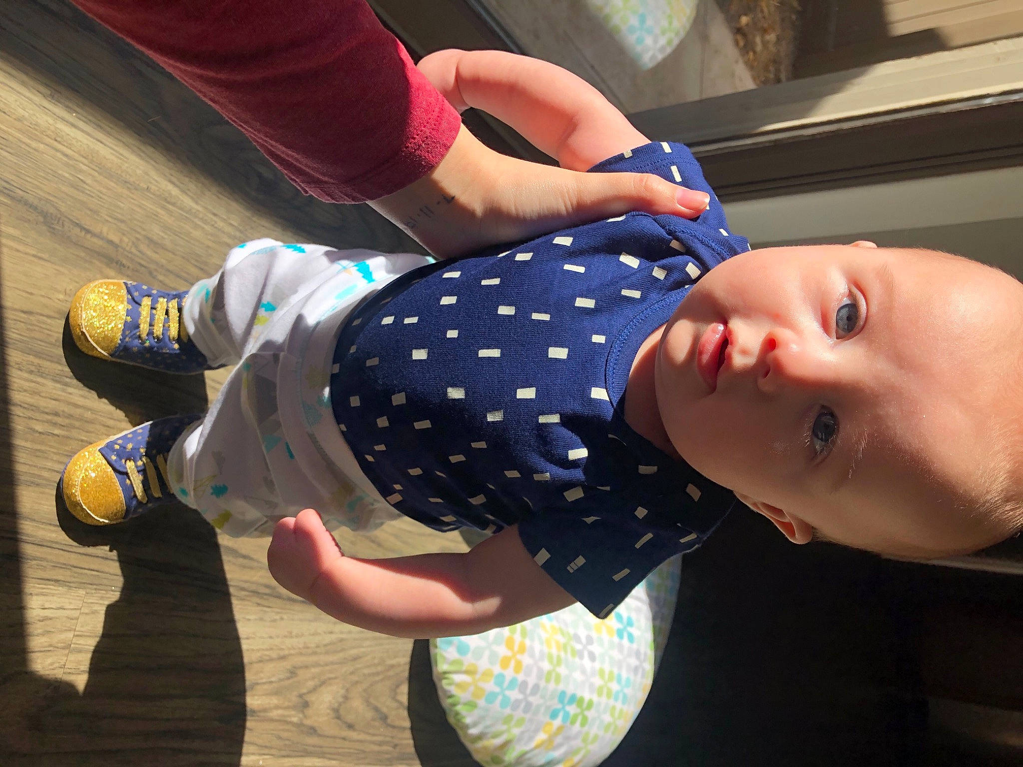 Wesson joined the competition — help win amazing prizes! arm, baby, baby_toddler_clothing, child, cool, elbow, electric_blue, fun, hand, happy, human_leg, leisure, pattern, person, plaid, sleeve, thigh, toddler, tree, waist