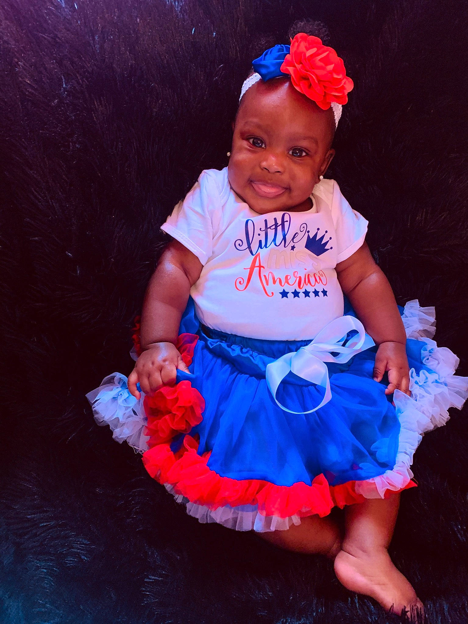 Zarya is registered to the contest to win money with this photo: baby, baby_toddler_clothing, ballet_tutu, blue, child, clothing, costume, electric_blue, hair_accessory, joy, person, pink, smile, toddler