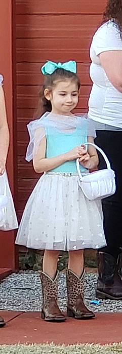 Elayna joined the competition — help win amazing prizes! child, child_model, clothing, costume, dress, joy, person, product, shoulder, sleeve, toddler