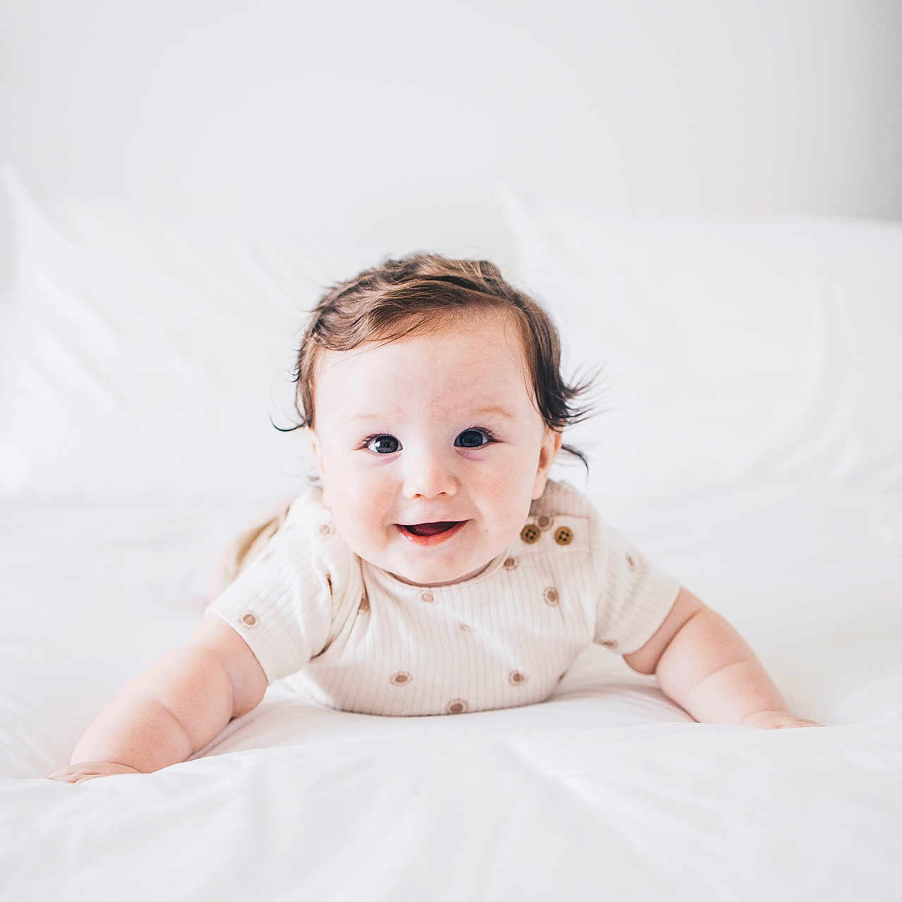 Weston joined the competition — help win amazing prizes! baby, babycrawling, babylaughing, crawling, face, happy, head, laughing, newborn, person, photography, portrait, smile