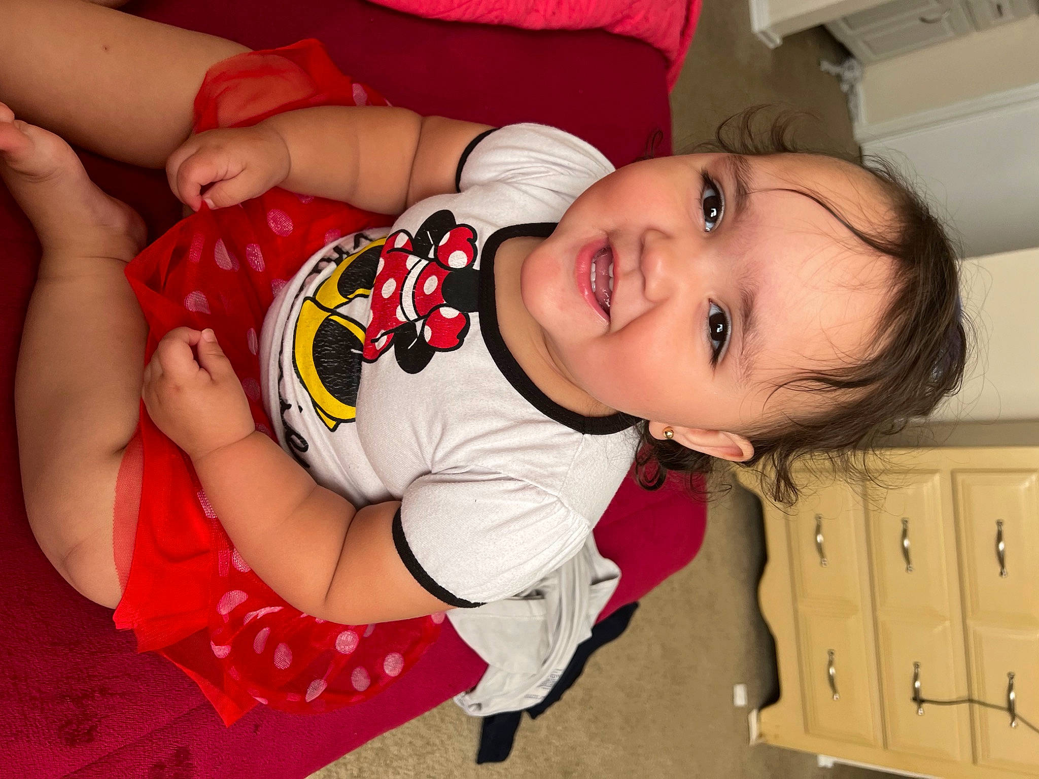 Mercy joined the competition — help win amazing prizes! arm, baby, baby_toddler_clothing, cabinetry, cheek, comfort, drawer, eye, finger, hand, happy, joy, knee, mouth, nose, person, skin, sleeve, smile, thigh