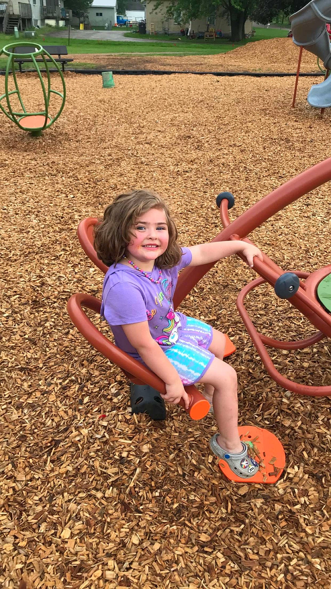 Evelyn joined the competition — help win amazing prizes! child, city, fun, grass, happy, joy, leisure, outdoor_play_equipment, people_in_nature, person, play, playground, public_space, recreation, sitting, smile, soil, summer, t_shirt, thigh