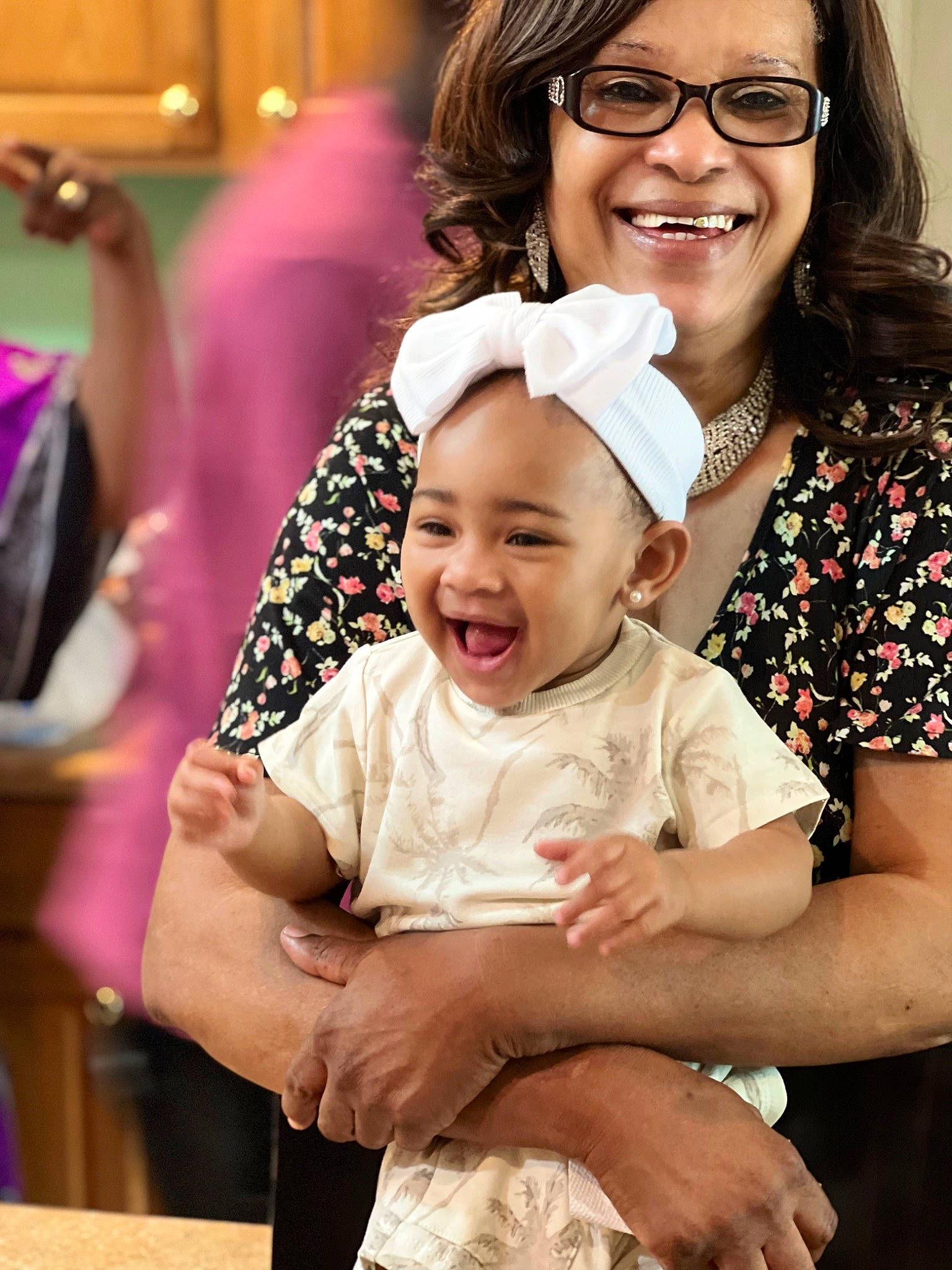 Blakeleigh joined the competition — help win amazing prizes! baby, baby_toddler_clothing, backpack, child, event, eyewear, facial_expression, fashion, fun, gesture, glasses, hairstyle, happy, joy, laugh, person, pink, purple, skin, smile