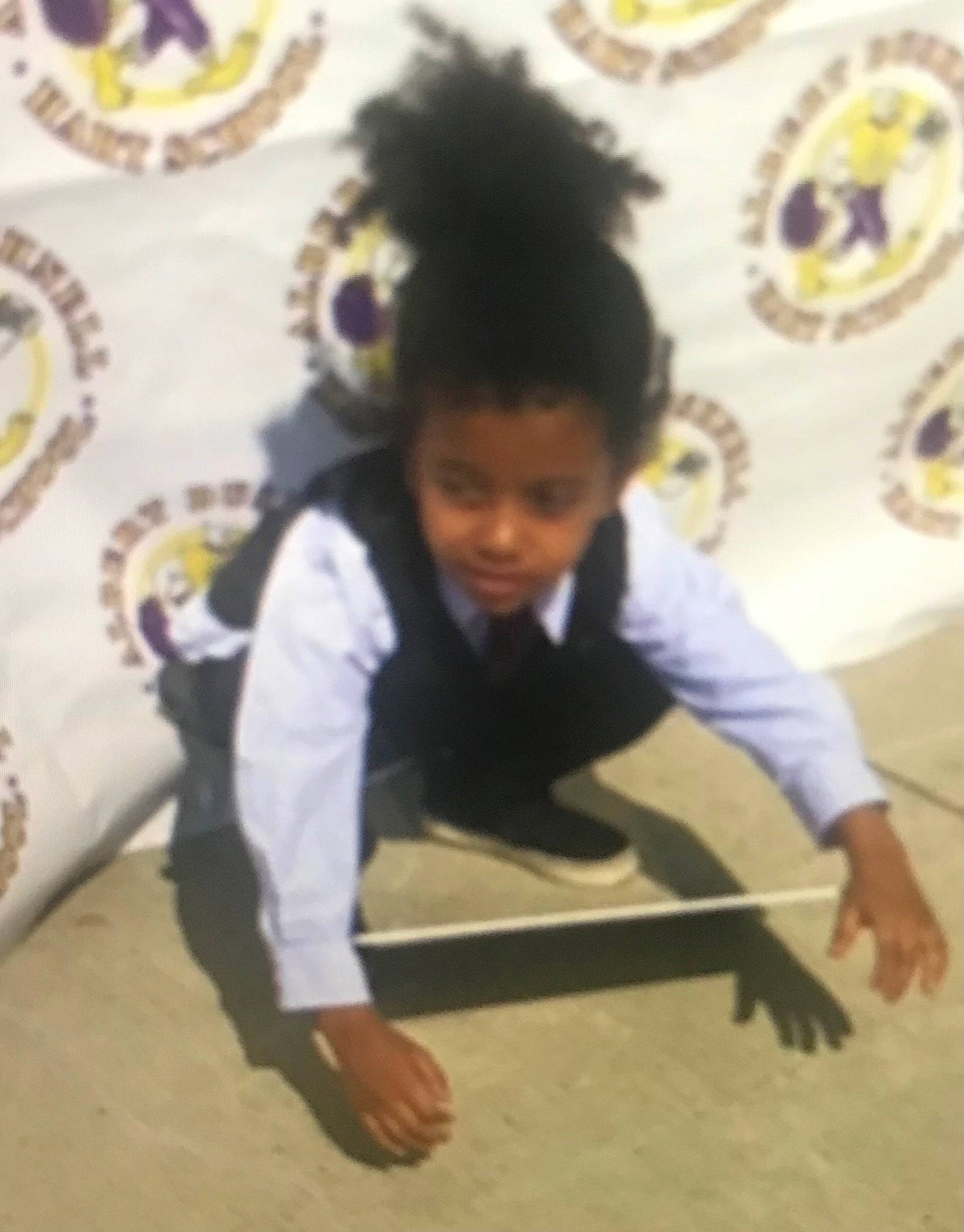 Jordan joined the competition — help win amazing prizes! baby_toddler_clothing, child, flooring, fun, happy, pattern, person, room, sitting, sleeve, smile, toddler