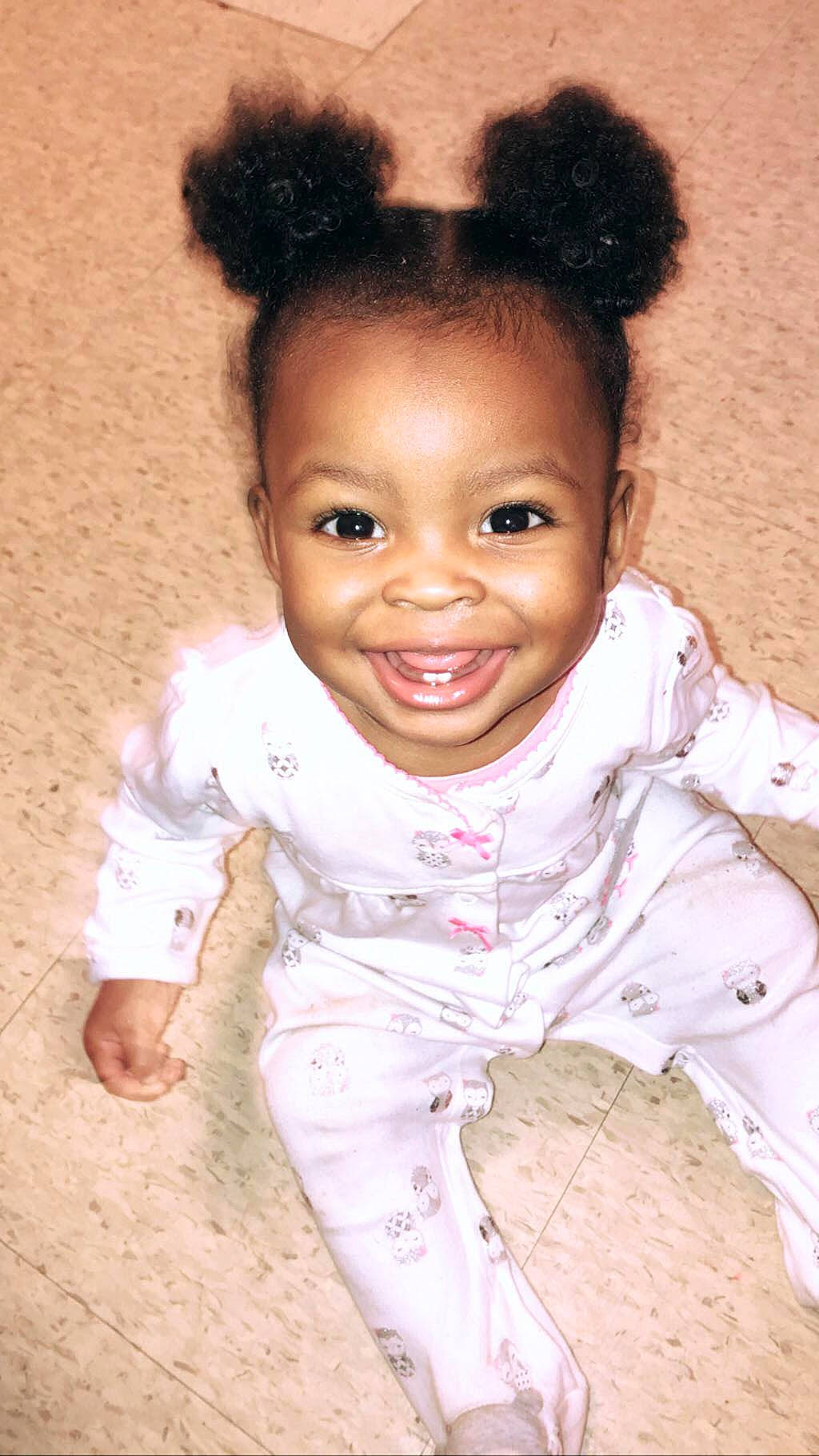 Kailey joined the competition — help win amazing prizes! afro, baby, black_hair, cheek, child, child_model, eyebrow, face, forehead, hair, hairstyle, head, joy, lip, person, portrait, skin, smile, toddler