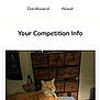 cat, orange_tabby, bed, blanket, sheet, furniture, dresser, indoor, relaxed, pet, animal, domestic, cozy, room, sleeping_area, collar, resting, household, wood, casual