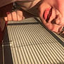 Regan is registered to the contest to win money with this photo: cheek, comfort, eyebrow, eyelash, finger, flooring, fun, gesture, happy, human_leg, jaw, lip, mouth, nail, nose, skin, smile, thumb, wood, wrist
