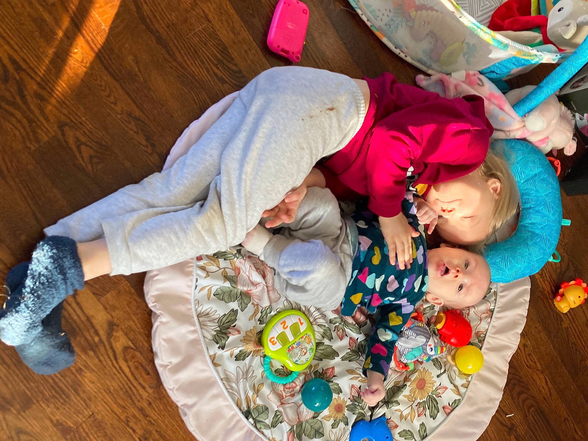 Bailey joined the competition — help win amazing prizes! ceremony, child, event, flooring, fun, happy, hardwood, hat, leisure, linens, pattern, person, play, ritual, room, toddler, tradition, varnish, wood, wood_flooring