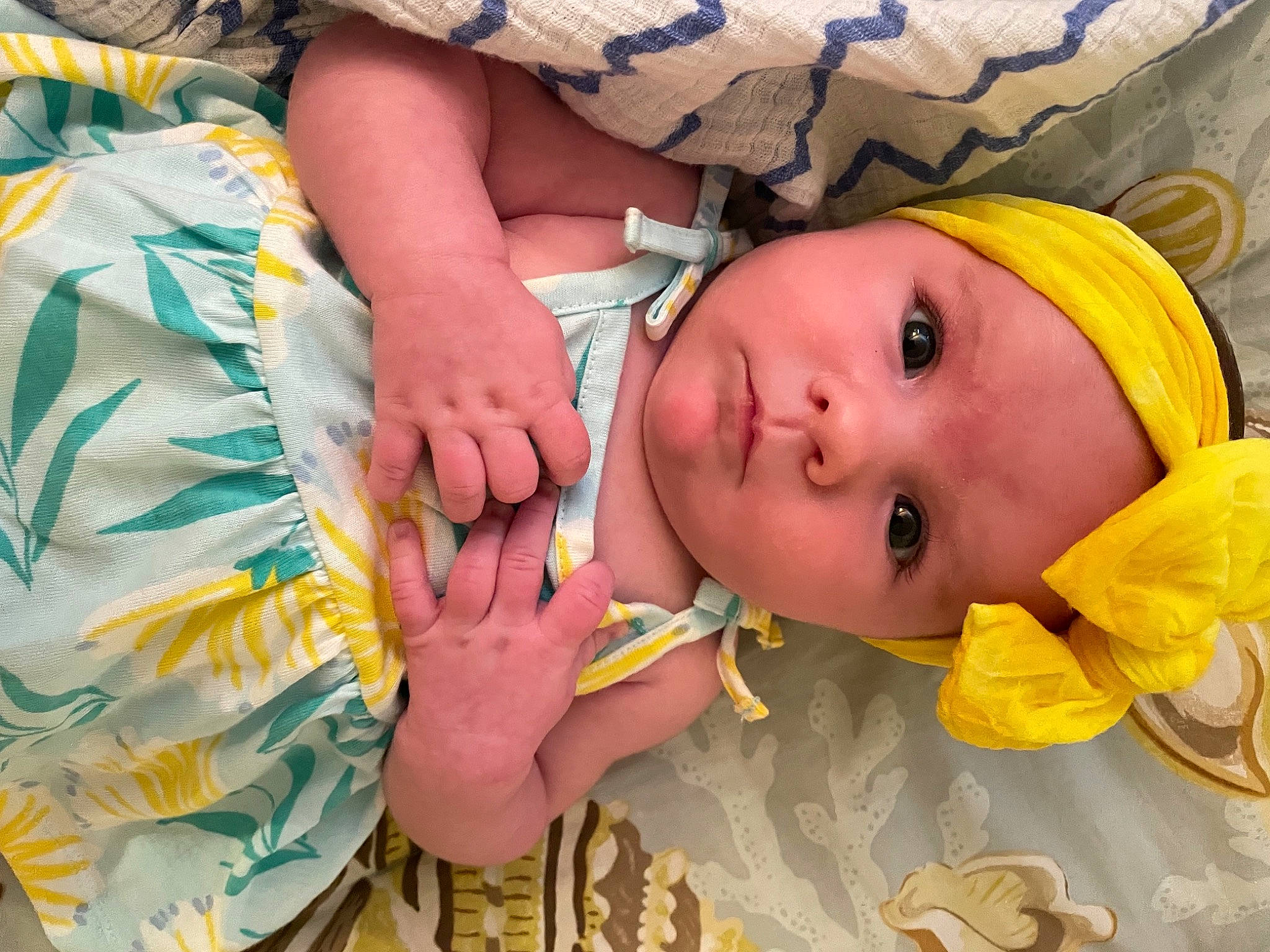 Gabby joined the competition — help win amazing prizes! baby, baby_products, baby_toddler_clothing, cheek, child, comfort, eye, eyelash, grass, happy, head, headwear, iris, linens, mouth, nail, nose, pattern, person, skin