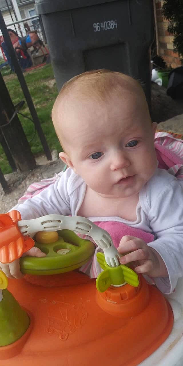 Jane is registered to the contest to win money with this photo: baby, child, eating, person, play, skin, toddler, vegetable