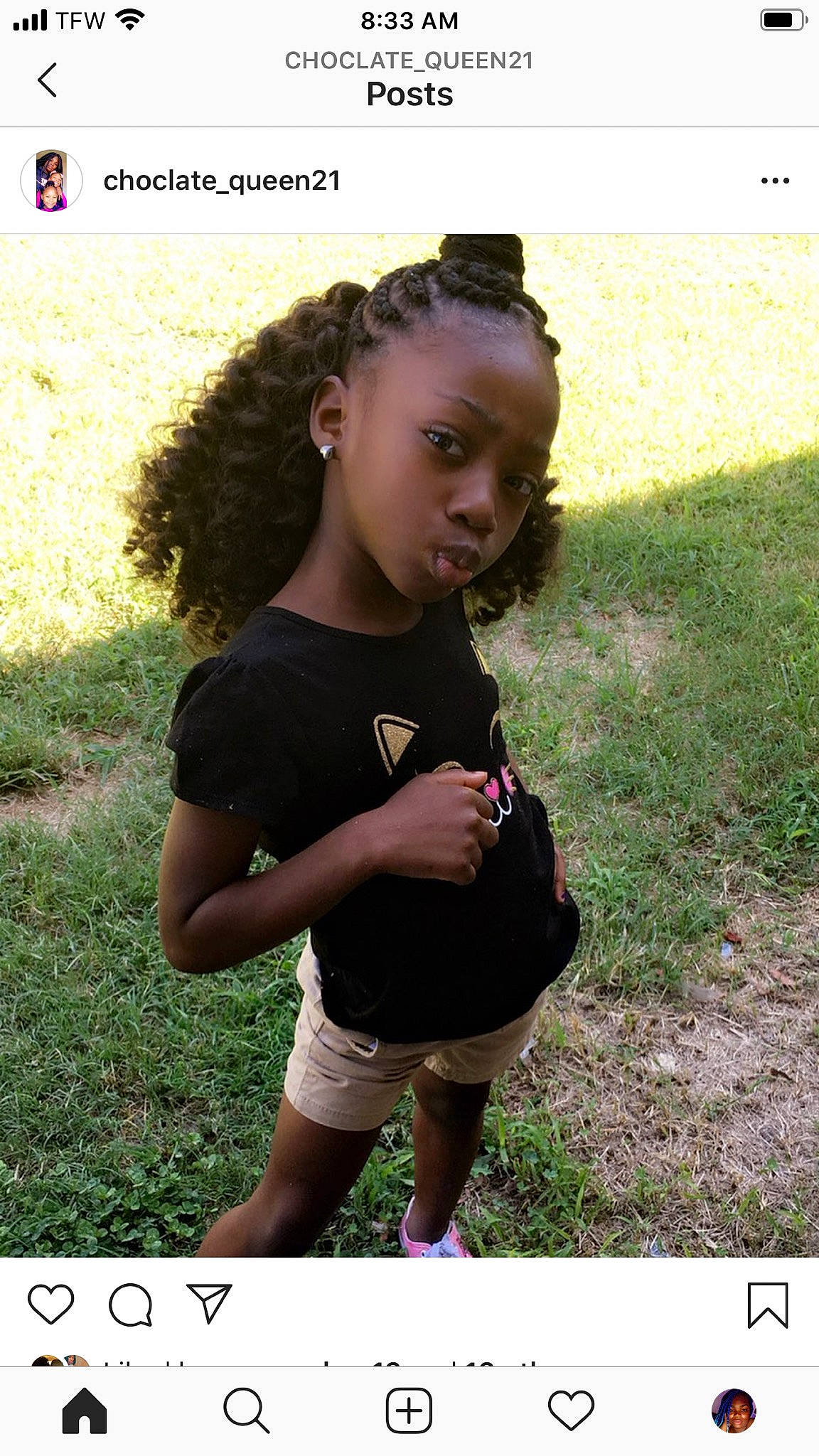 Tamiya is registered to the contest to win money with this photo: baby_toddler_clothing, brown_hair, ear, hair_accessory, hairstyle, human_body, long_hair, person, photo_caption, prairie, style