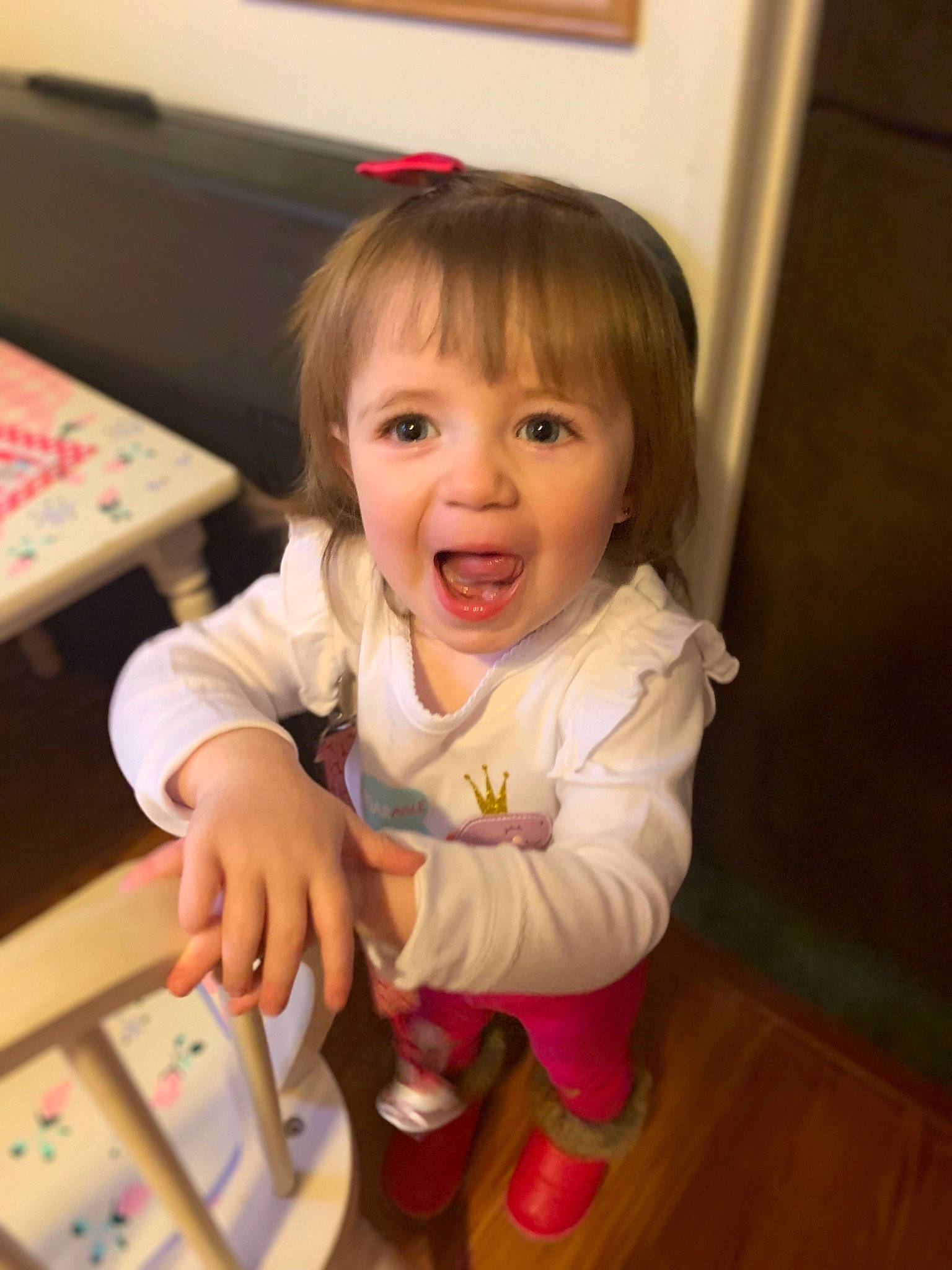 Brynley joined the competition — help win amazing prizes! baby, beauty, cheek, child, daughter, face, facial_expression, finger, fun, happy, iris, person, play, skin, smile, toddler