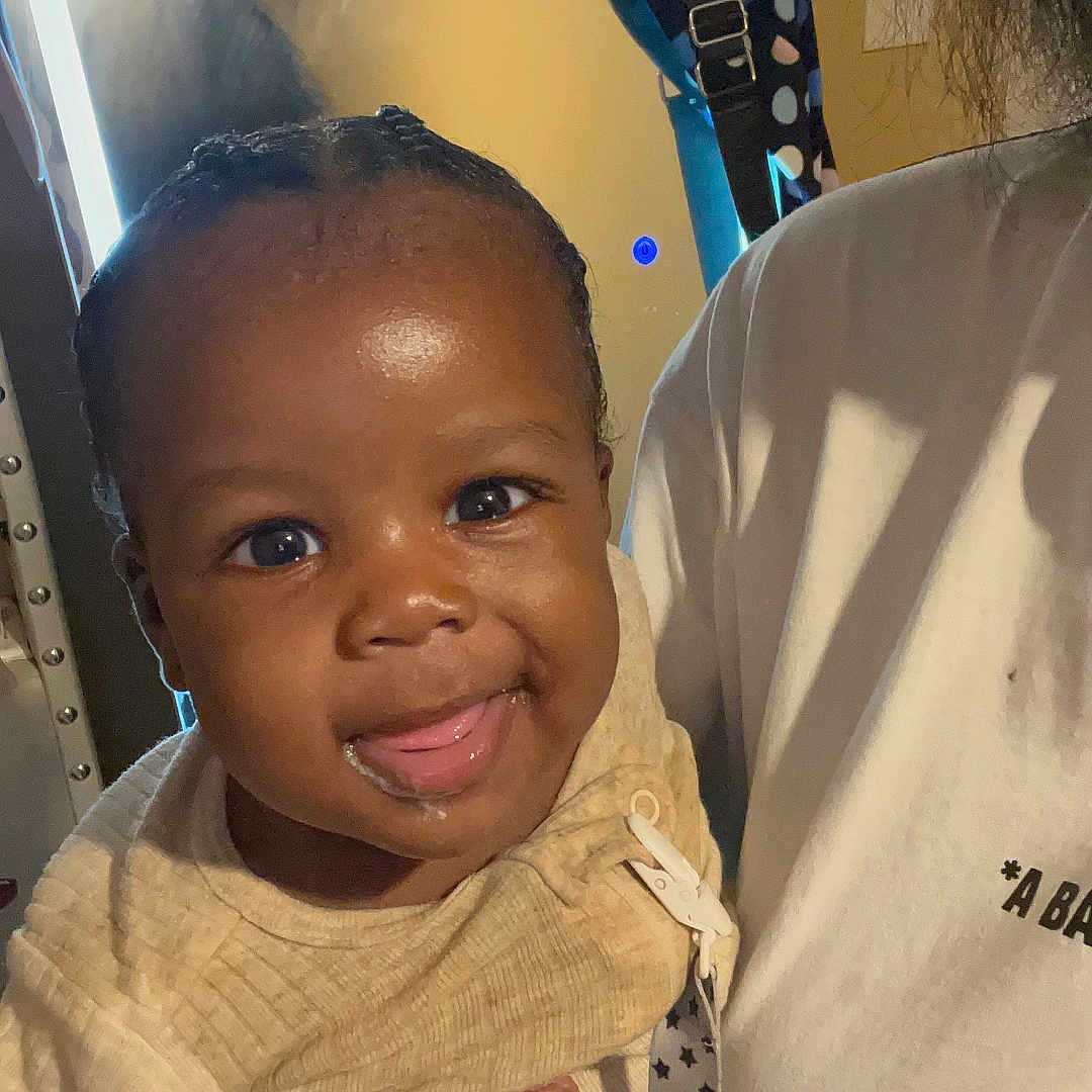 Hyndrex joined the competition — help win amazing prizes! baby, child, closeup, clothing, expression, face, hair, hand, happy, holding, indoor, mirror, person, polka_dot, portrait, shirt, skin, smile, tongue_out, towel