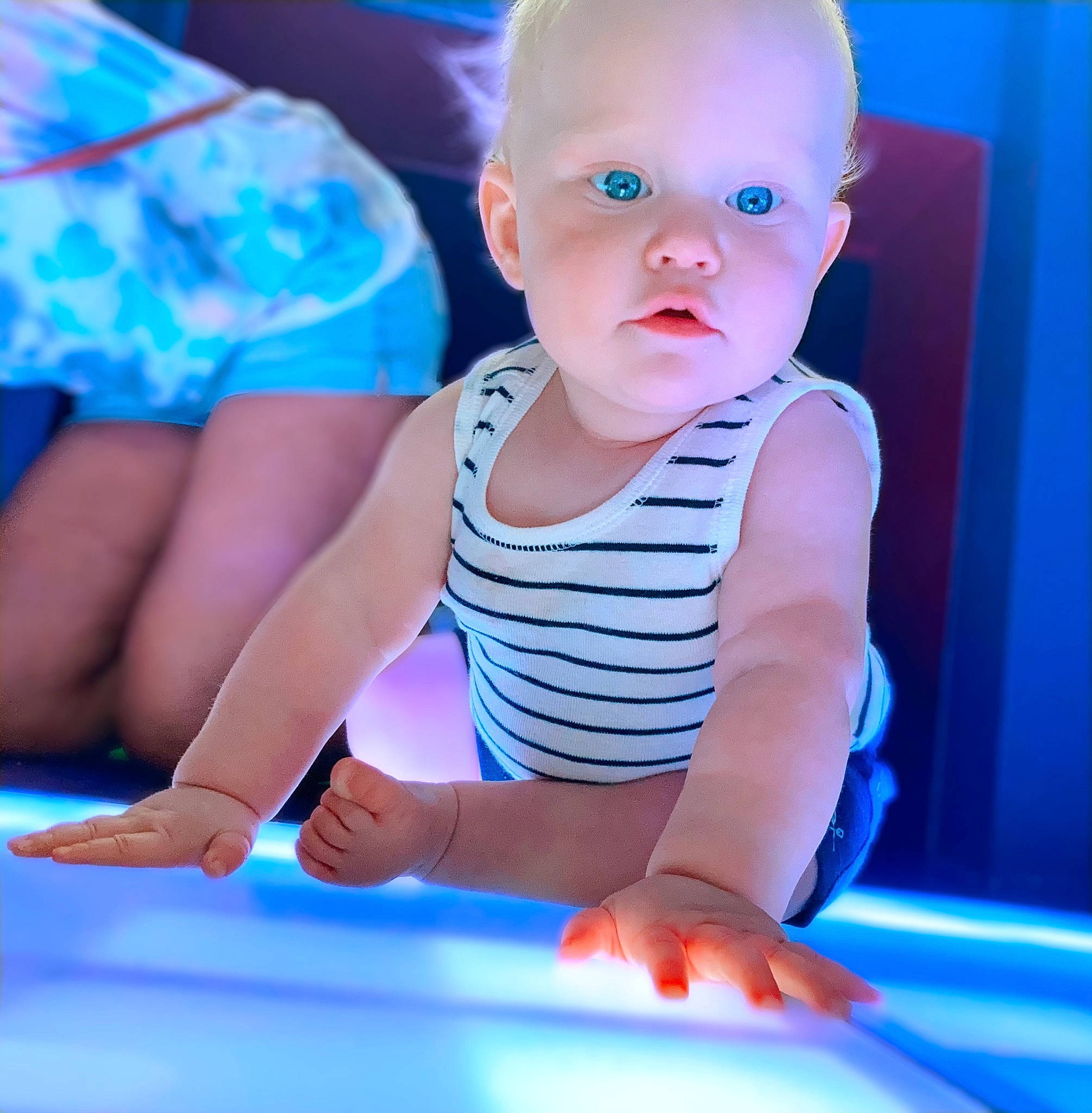 Enzo joined the competition — help win amazing prizes! azure, baby, baby_toddler_clothing, blue, child, electric_blue, event, finger, fun, gesture, happy, leisure, light, magenta, muscle, person, photograph, sleeve, snapshot, t_shirt