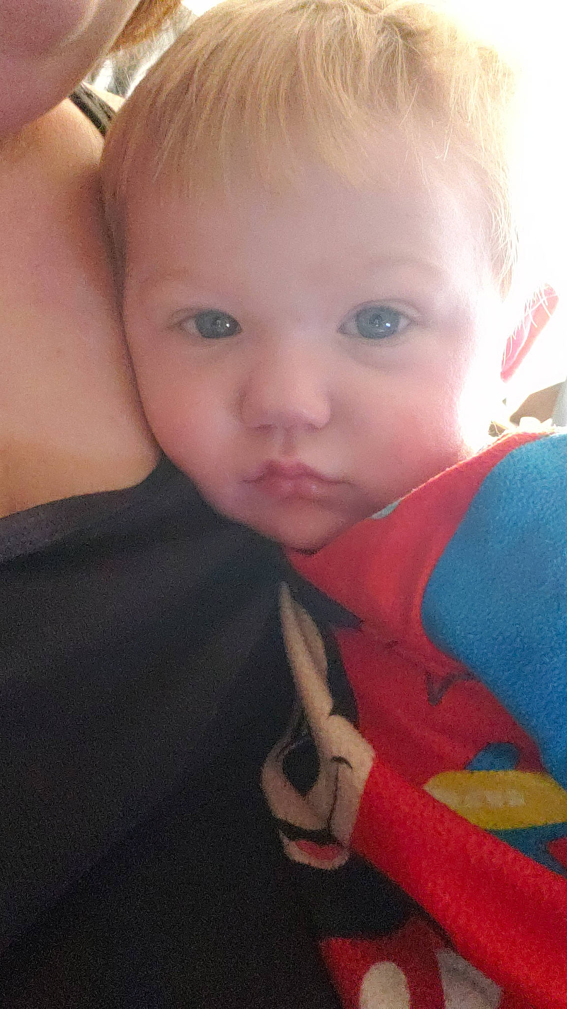 Braxtyn joined the competition — help win amazing prizes! baby, blond, cheek, child, chin, ear, eye, eyebrow, face, finger, forehead, hair, head, lip, mouth, neck, nose, person, skin, thumb