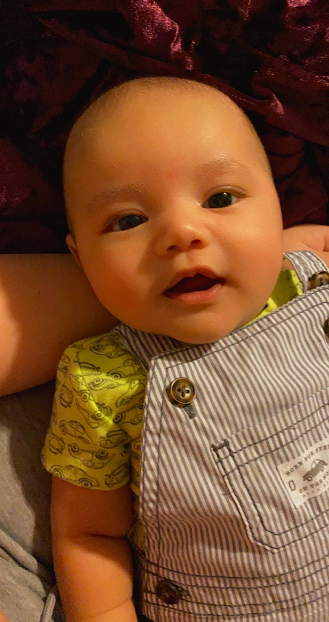 Kaleo is registered to the contest to win money with this photo: baby, baby_toddler_clothing, button, cheek, child, collar, dress_shirt, eyebrow, eyelash, forehead, iris, lip, mouth, person, skin, toddler