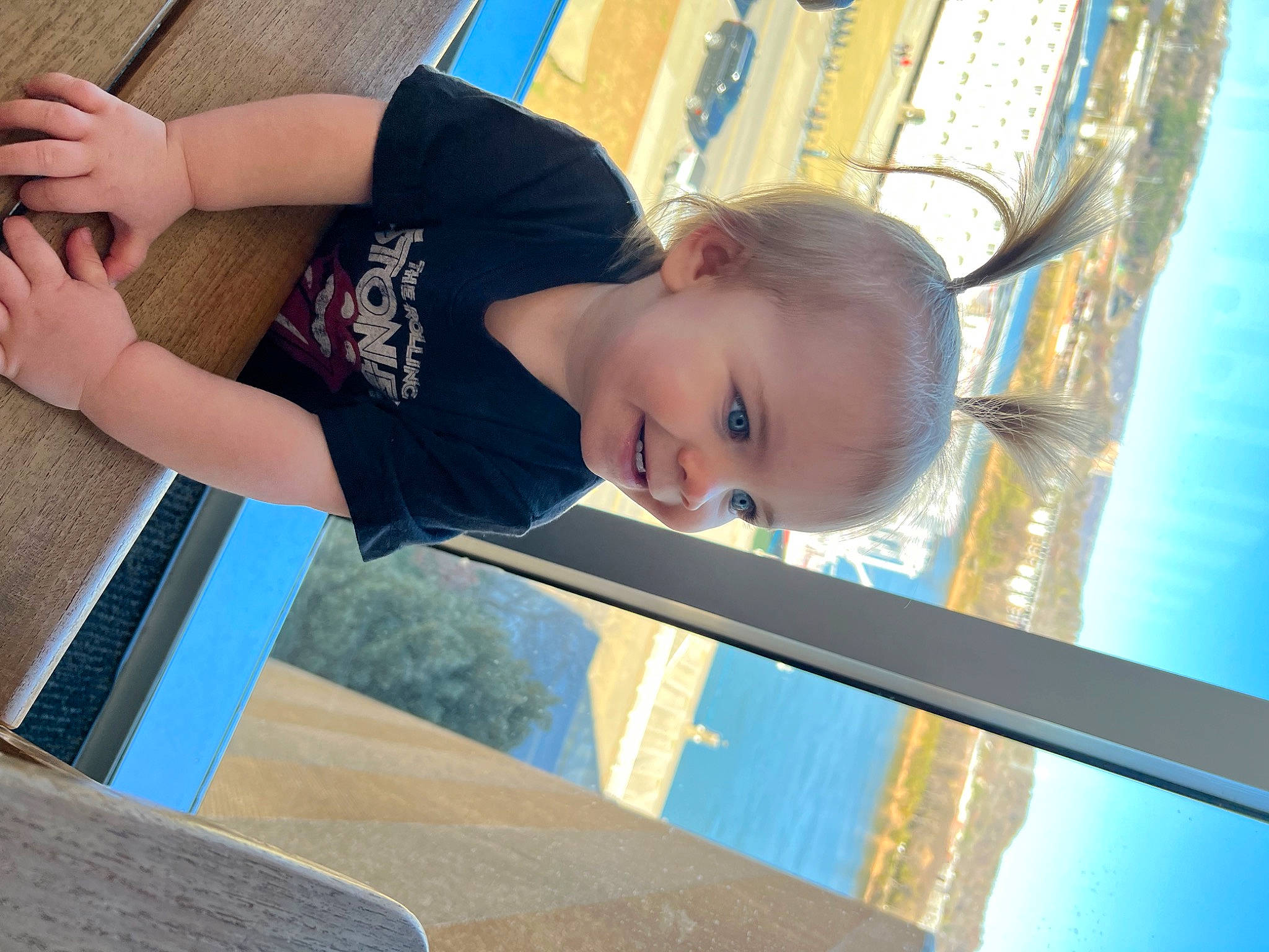 Kayson is registered to the contest to win money with this photo: child, elbow, electric_blue, finger, fun, grass, hand, happy, human_leg, joy, knee, leisure, person, sitting, smile, standing, thigh, toddler, tree, vacation