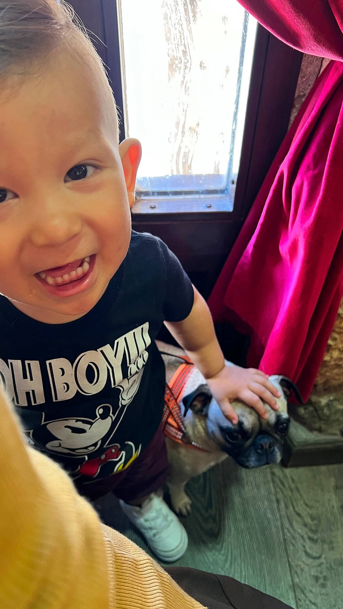 Santiago a rejoint le concours — aidez-le/la à gagner de superbes lots ! baby_toddler_clothing, cool, finger, fun, hairstyle, hand, happy, head, human_body, joy, mouth, person, plant, product, skin, sleeve, smile, standing, summer, t_shirt