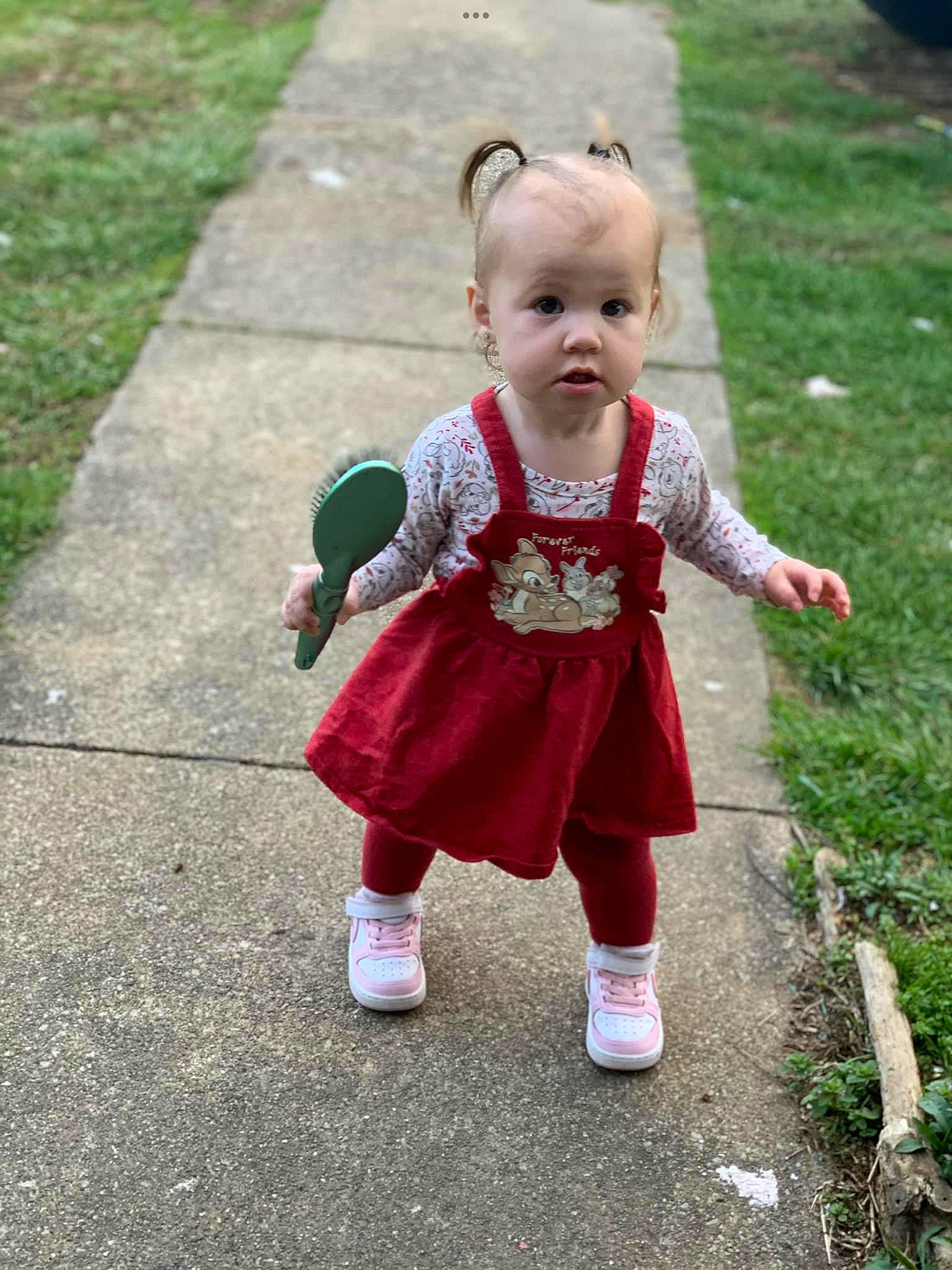 Winter joined the competition — help win amazing prizes! baby, baby_toddler_clothing, child, costume, doll, fictional_character, fun, fur, grass, happy, leg, mythical_creature, pattern, person, plant, sitting, sleeve, stuffed_toy, toddler, toy