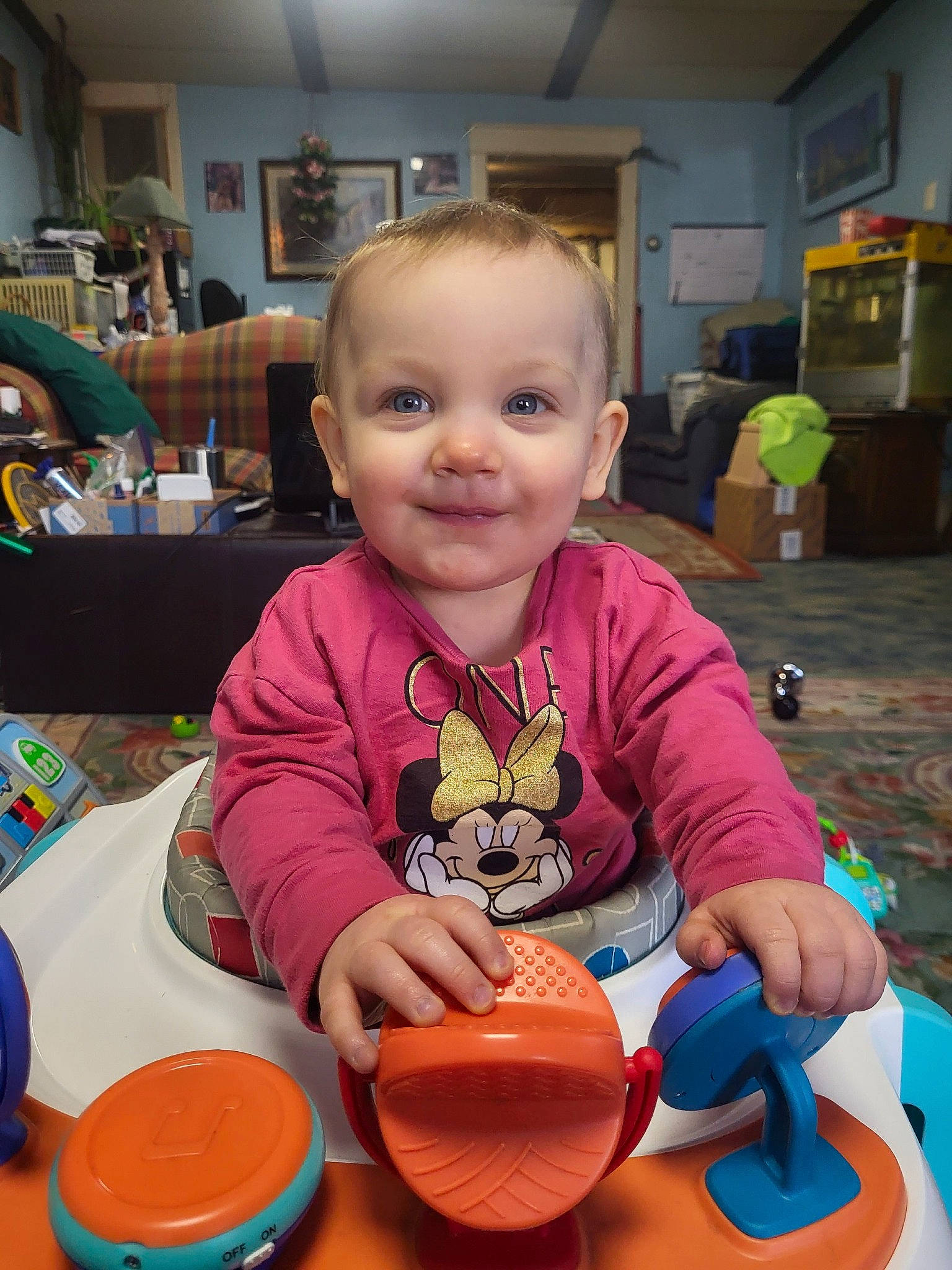 Izzabella joined the competition — help win amazing prizes! baby, baby_toys, chair, child, comfort_food, event, flooring, fun, joy, leisure, person, picture_frame, plate, play, recreation, room, sitting, smile, table, tableware