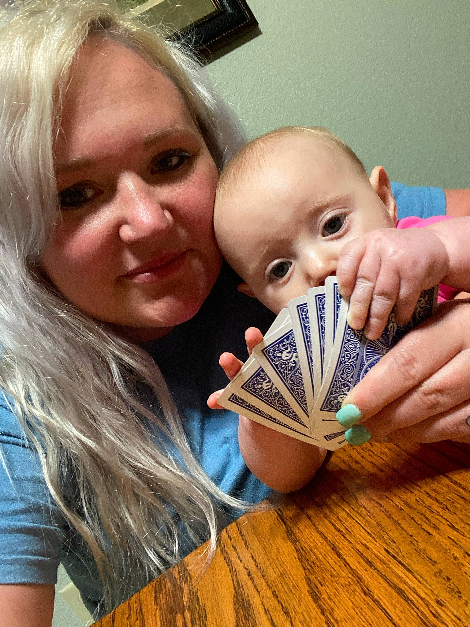 Bellarose is registered to the contest to win money with this photo: baby, cheek, eye, eyebrow, eyelash, finger, fun, gesture, hair, hairstyle, happy, iris, joy, leisure, lip, nail, nose, person, skin, table