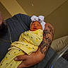 Wrenleigh joined the competition — help win amazing prizes! accessories, arm, baby, bed, blanket, bodypart, childbirth, couch, face, furniture, head, jewelry, necklace, newborn, person, photography, portrait, skin, sleeping, tattoo