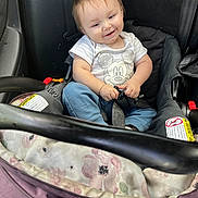 Arabella joined the competition — help win amazing prizes! accessories, baby, car, clothing, crib, cushion, face, furniture, happy, head, homedecor, infantbed, pants, person, photography, portrait, sitting, t_shirt, transportation, vehicle