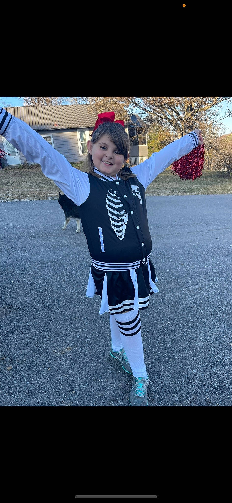 Haylee is registered to the contest to win money with this photo: asphalt, cap, child, costume, costume_hat, electric_blue, event, fun, gesture, happy, joy, magenta, pattern, person, recreation, sleeve, smile, toddler, tree, uniform