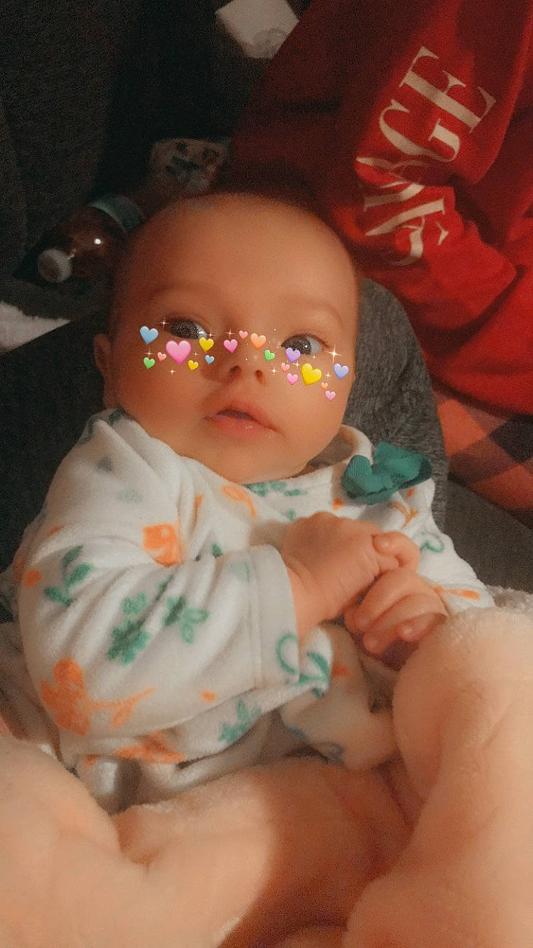 Janiyah joined the competition — help win amazing prizes! baby, baby_products, baby_toddler_clothing, cheek, child, peach, person, skin, stomach