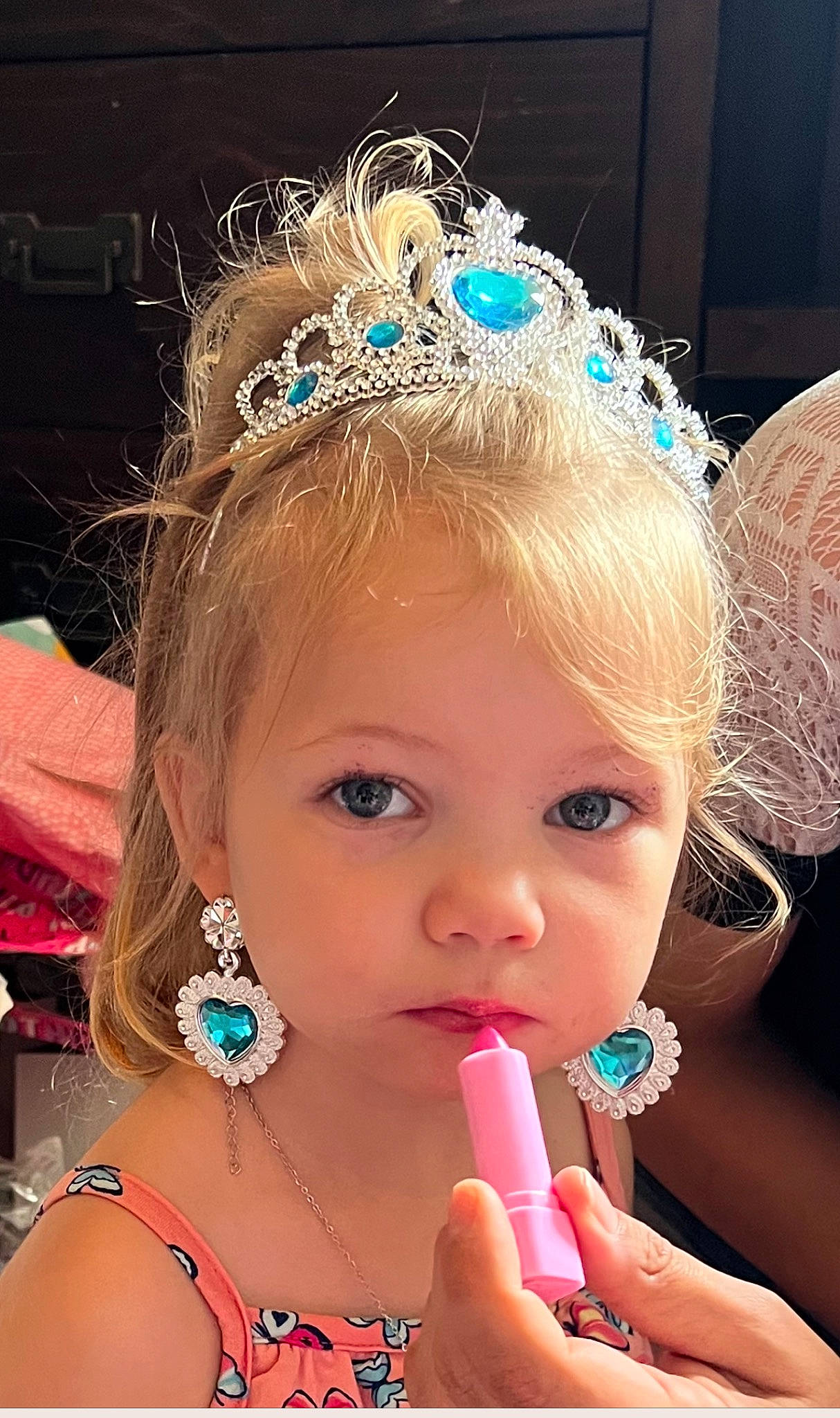 Kaylee joined the competition — help win amazing prizes! beauty, blond, child, ear, event, eyebrow, eyelash, fun, hairstyle, happy, headband, headgear, headpiece, human, jewellery, lip, organ, people, person, pink