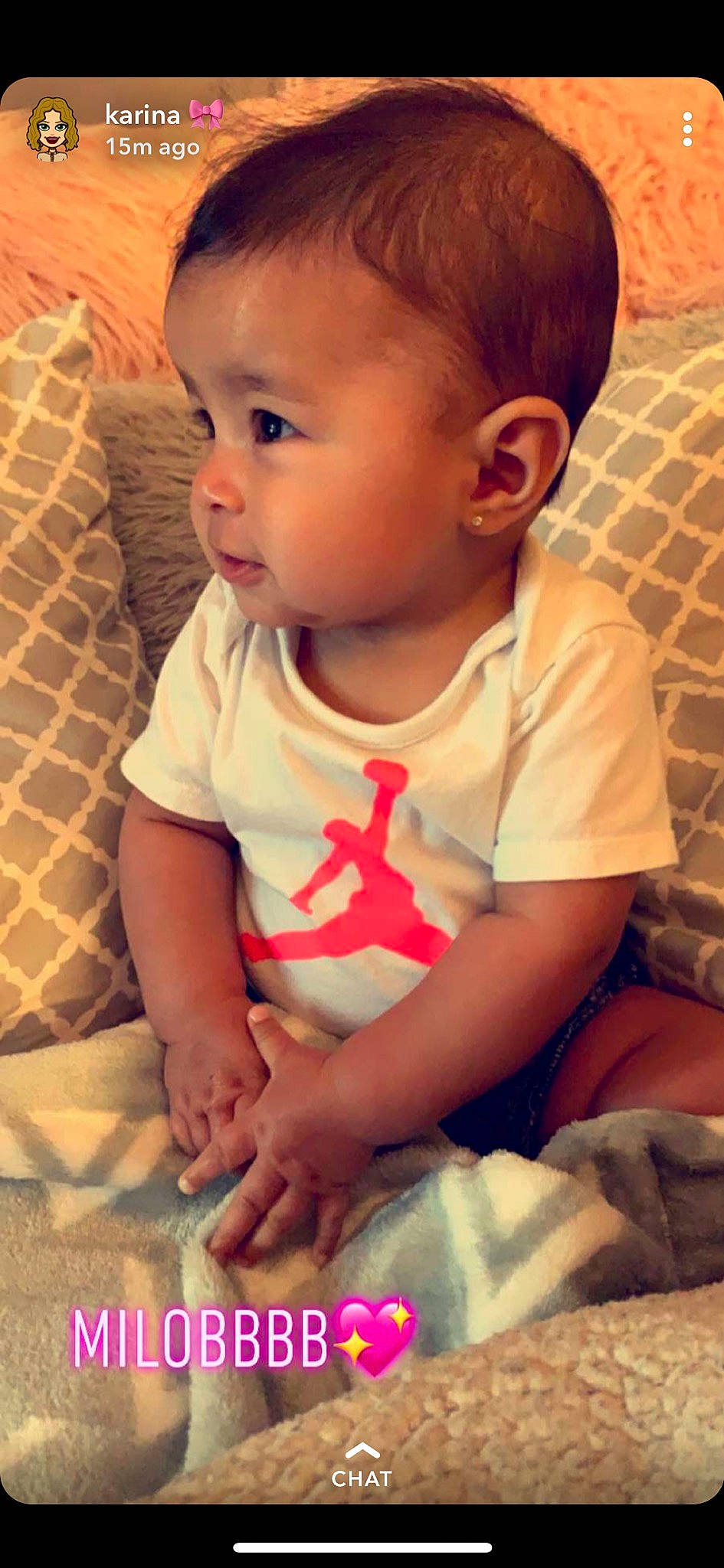 Akira is registered to the contest to win money with this photo: baby, baby_toddler_clothing, cheek, child, ear, eye, face, finger, forehead, head, lip, mouth, neck, nose, person, play, skin, smile, thumb, toddler