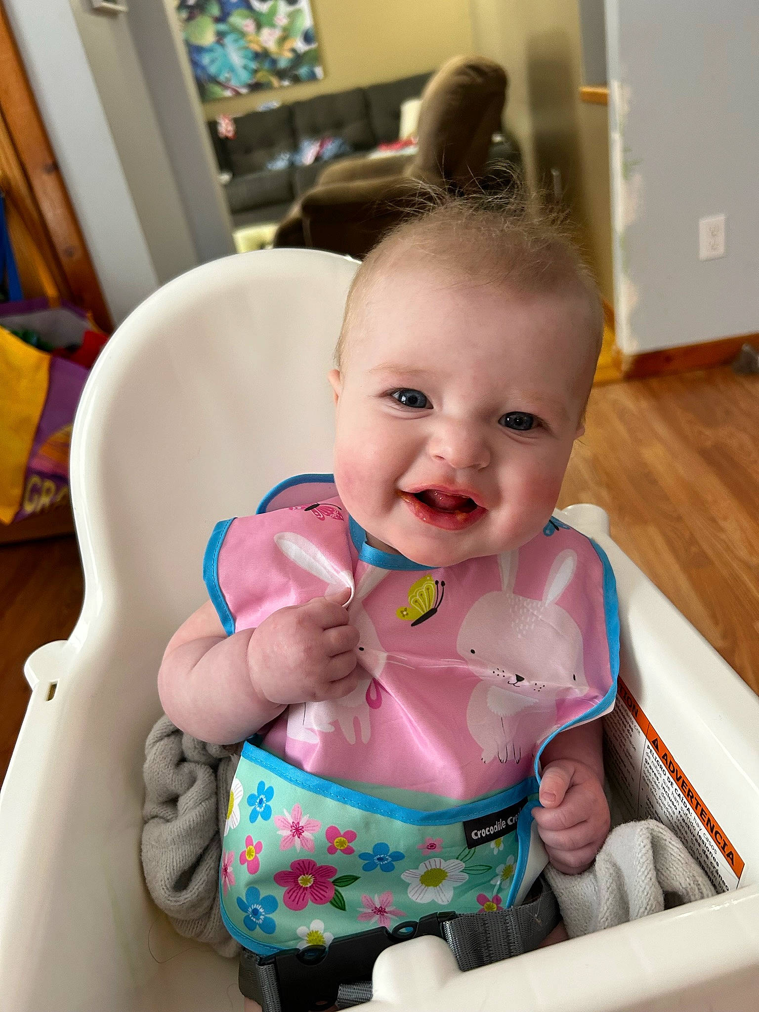 Elena joined the competition — help win amazing prizes! baby, baby_playing_with_toys, baby_products, baby_toddler_clothing, bathing, cheek, chest, child, fun, happy, iris, leisure, mouth, person, pink, play, room, sitting, skin, smile