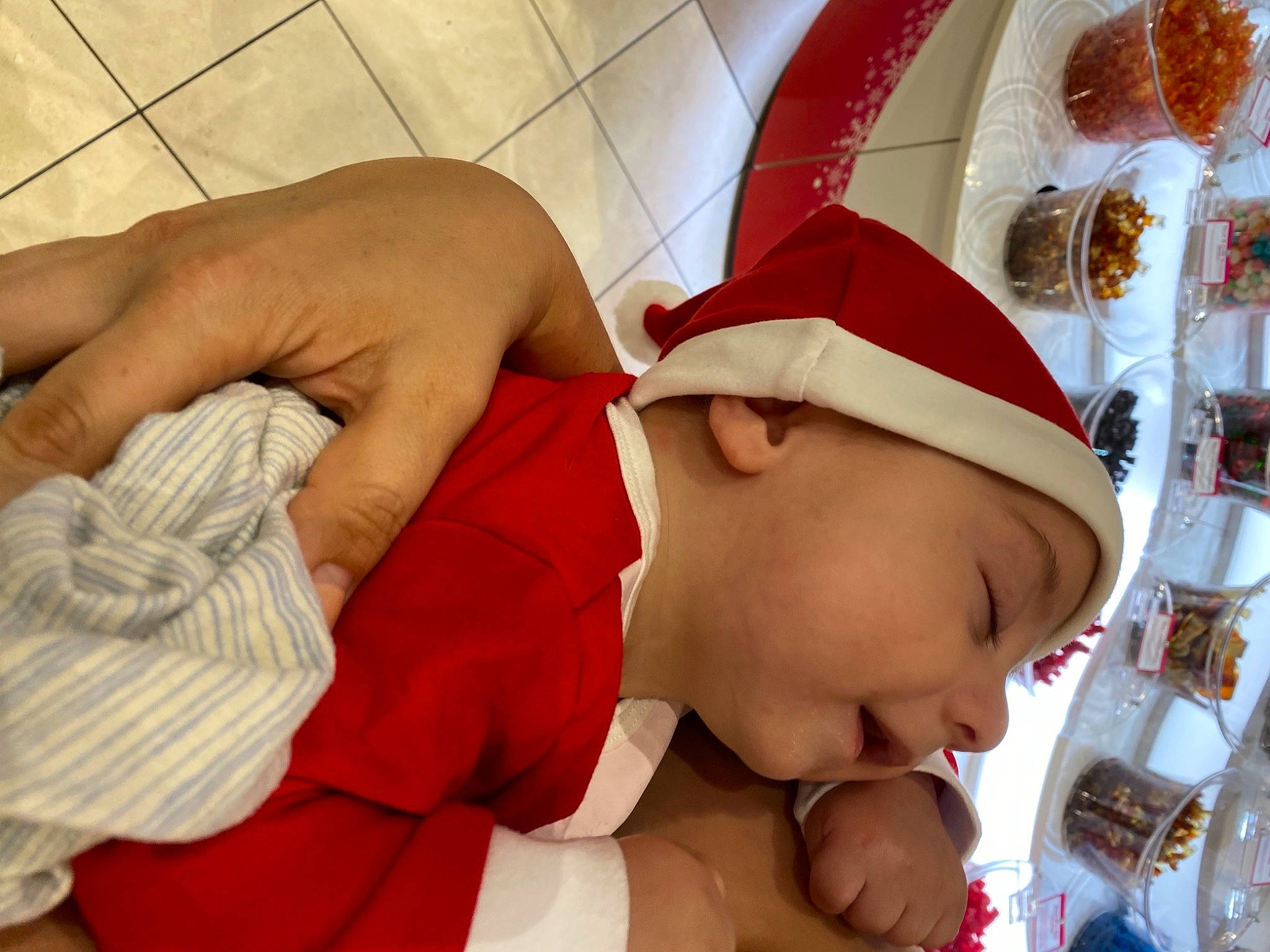 Joaquin joined the competition — help win amazing prizes! baby, baby_sleeping, baby_toddler_clothing, child, childbirth, comfort, dishware, finger, flesh, headwear, nail, person, plate, platter, serveware, thumb, toddler, wrist