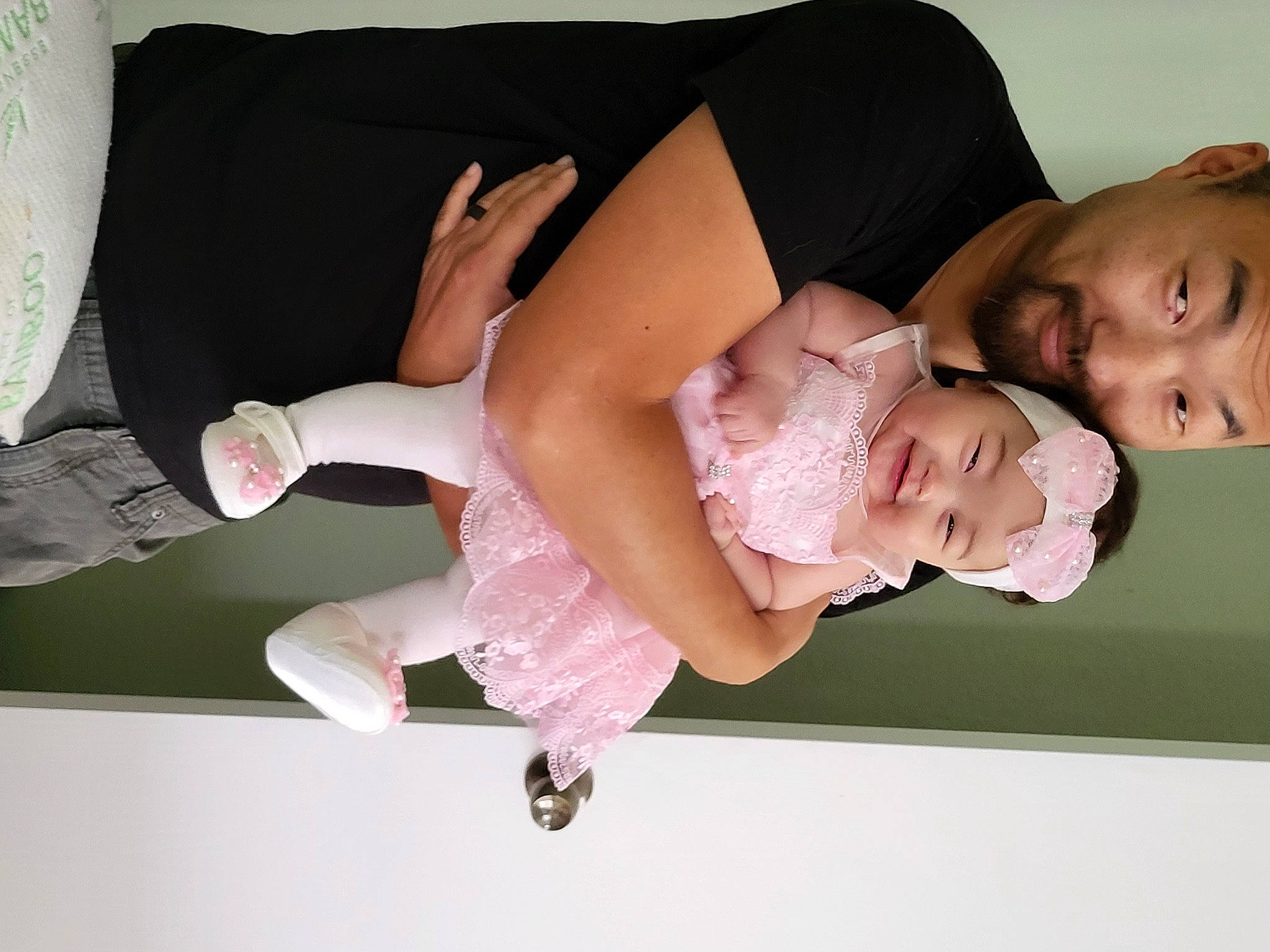 Paige joined the competition — help win amazing prizes! abdomen, baby, calf, chest, comfort, elbow, finger, foot, hand, happy, headwear, human_leg, joy, knee, lap, leg, person, stomach, thigh, toddler