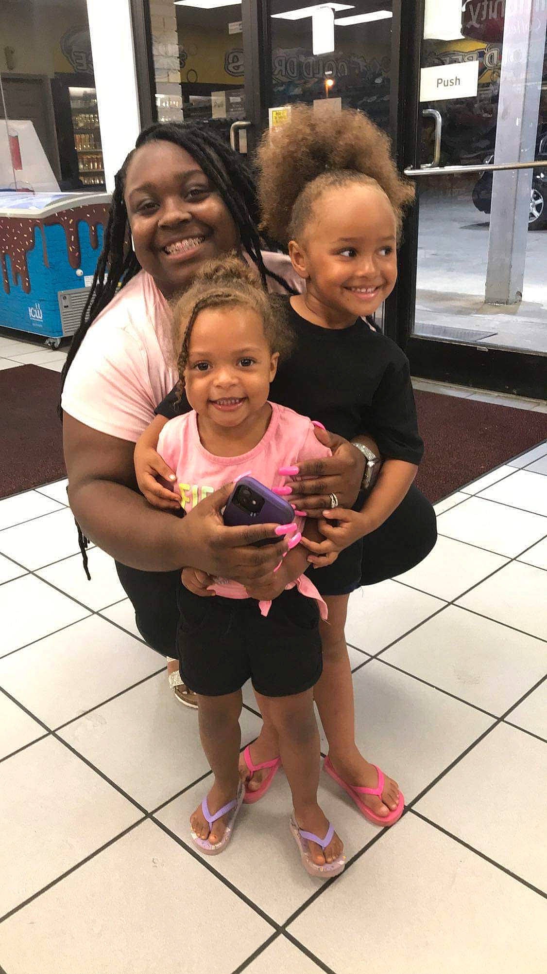 Ryleigh joined the competition — help win amazing prizes! beauty, child, event, face, floor, flooring, fun, hand, happy, joint, joy, leisure, person, recreation, sandal, shorts, skin, smile, summer, t_shirt