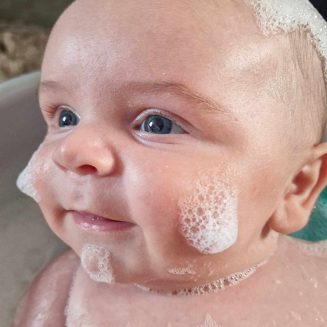 Noah joined the competition — help win amazing prizes! baby, bath, blue_eyes, child, childhood, clean, closeup, cute, face, foam, happy, head, infant, playful, portrait, skin, smile, soap_bubbles, water, wet