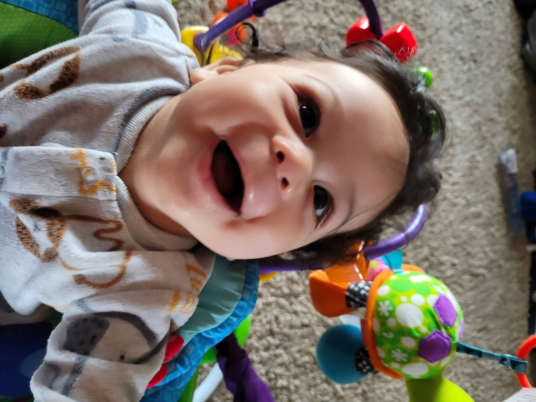 Jacomus Jameson Mclemore joined the competition — help win amazing prizes! baby, baby_products, baby_toddler_clothing, cheek, child, fun, grass, green, happy, laugh, leisure, nose, party_supply, pattern, person, recreation, smile, toddler, toy, tree