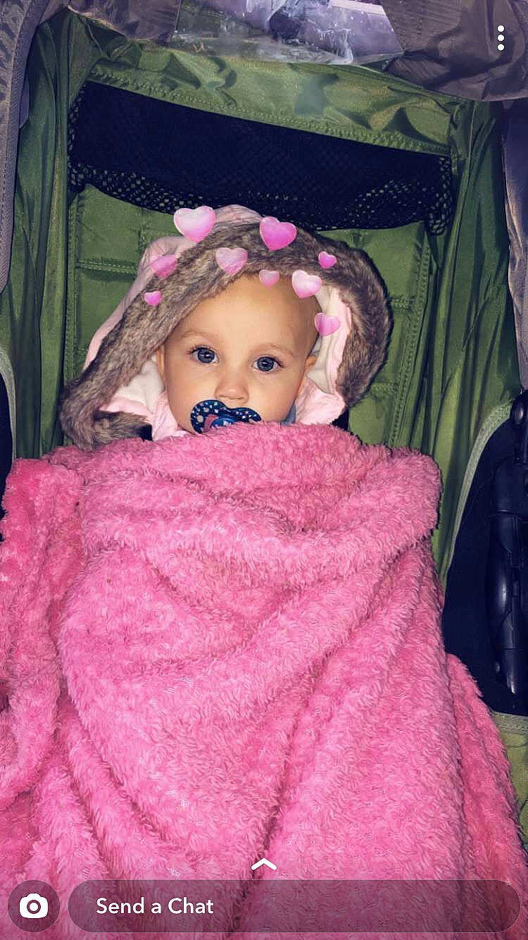 Khaila joined the competition — help win amazing prizes! baby, cheek, child, doll, lip, magenta, person, pink, skin, toddler, toy