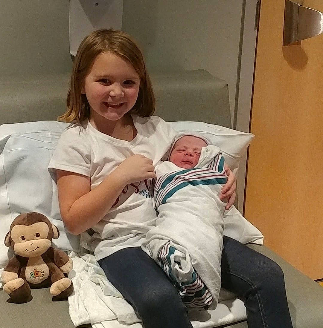 Kiley joined the competition — help win amazing prizes! arm, baby, birth, child, comfort, daughter, joy, leg, mother, person, sitting, toddler