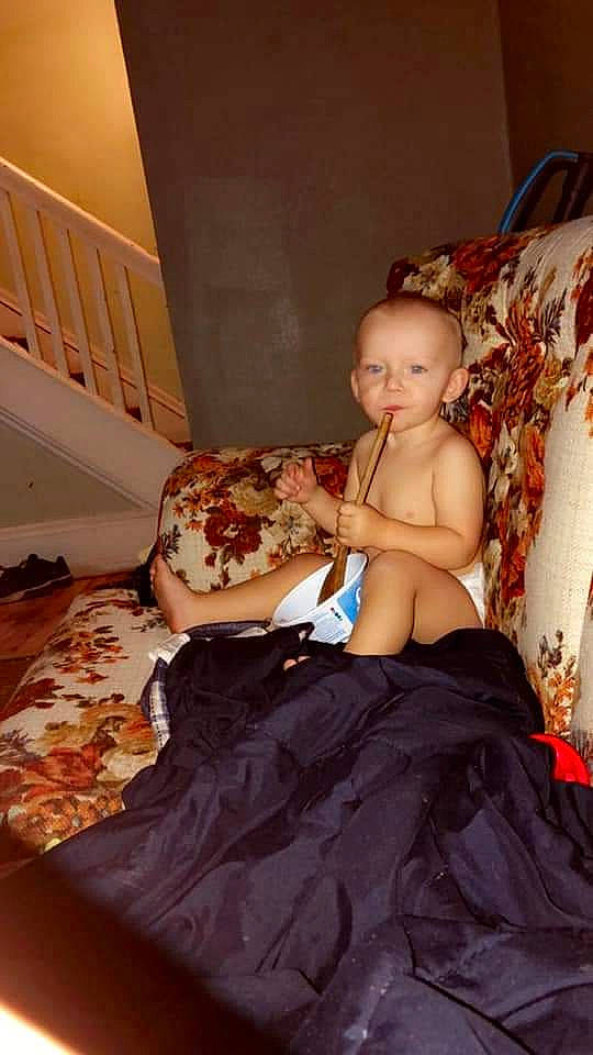 Braxtyn joined the competition — help win amazing prizes! child, leg, person, sitting, toddler