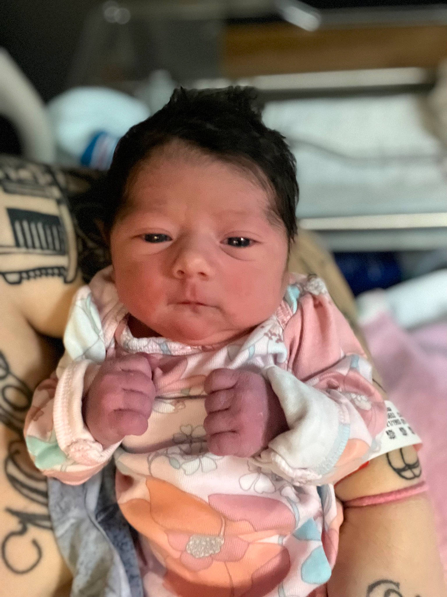 Hadley is registered to the contest to win money with this photo: baby, baby_products, baby_toddler_clothing, bib, cheek, child, comfort, eyelash, flesh, fun, gesture, happy, mouth, nail, neck, person, sitting, skin, sleeve, thumb