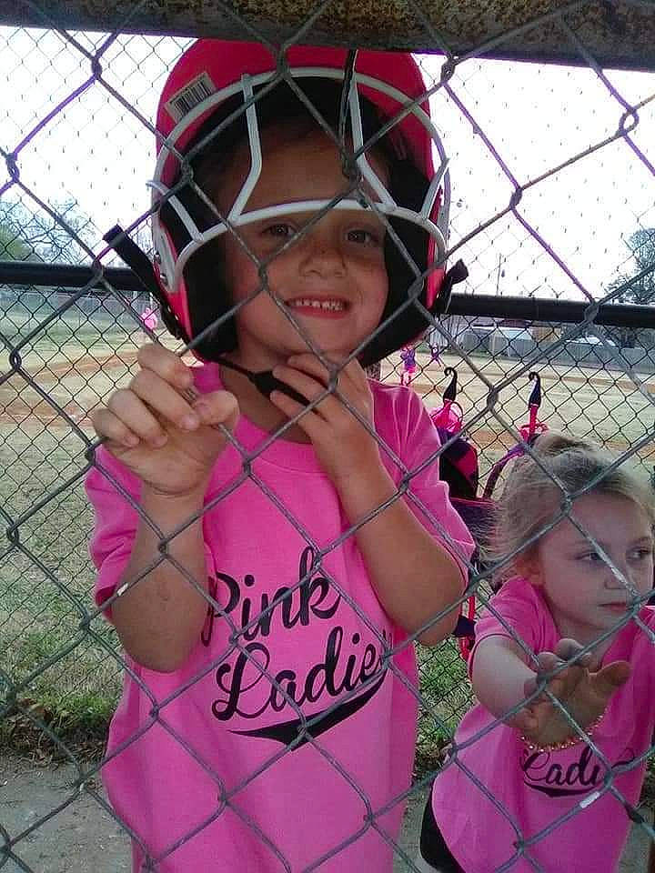 Jaylynn joined the competition — help win amazing prizes! child, cool, fun, headwear, joy, magenta, person, pink, smile, sports_gear