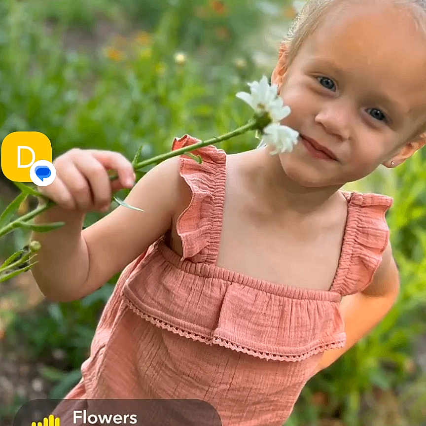 Maya joined the competition — help win amazing prizes! bodypart, child, daisy, face, female, finger, flower, girl, grass, hand, head, herbal, herbs, outdoors, person, petal, photography, plant, portrait, smelling