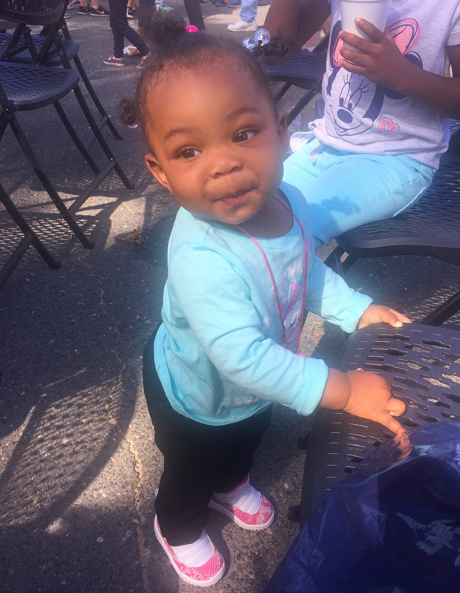 Breanna is registered to the contest to win money with this photo: adaptation, baby, child, cloud, cool, face, fun, happy, head, mountain, people, person, play, skin, sky, smile, toddler